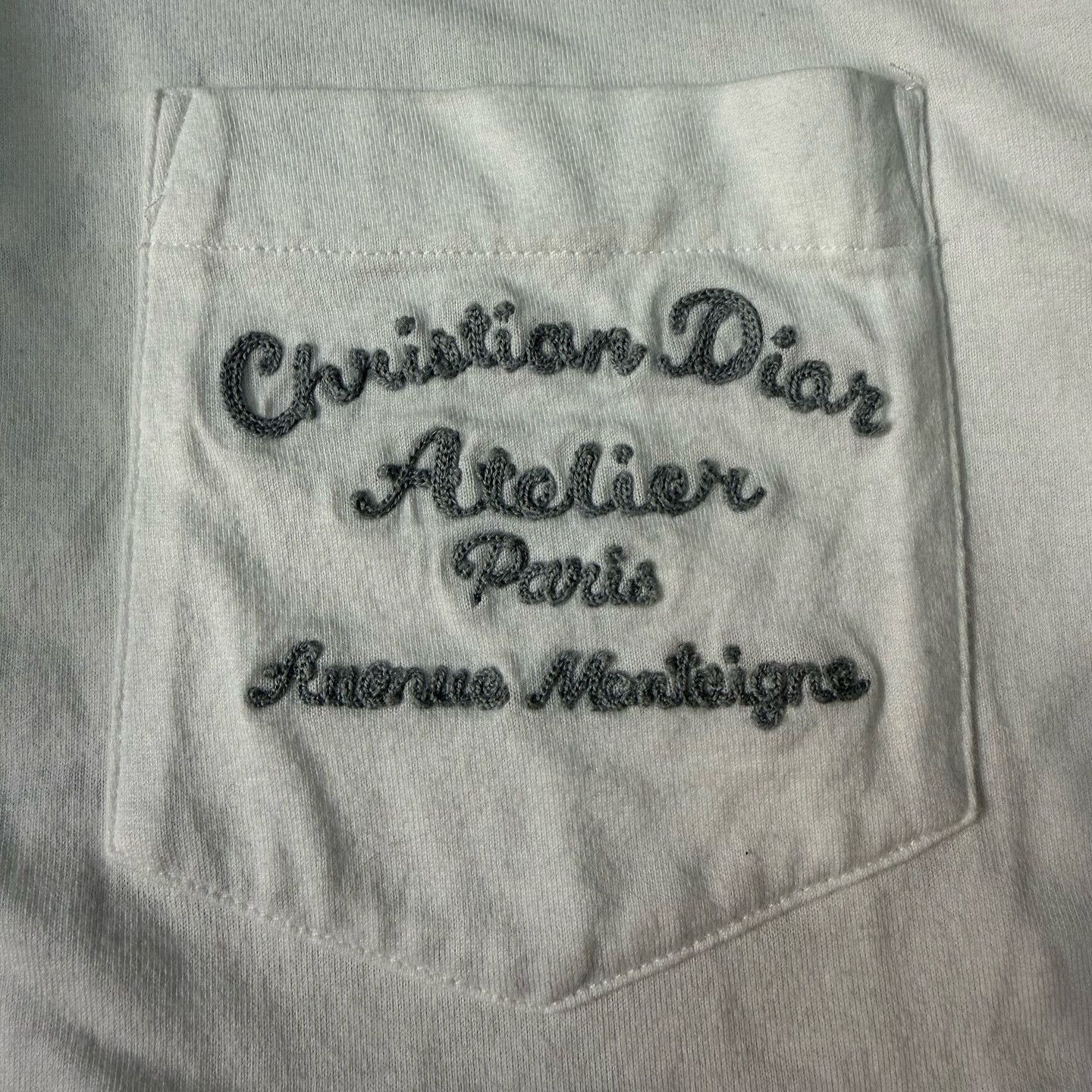 Dior Logo Pocket T-Shirt in White, Size XXL Size US XXL / EU 58 / 5 - 5 Thumbnail