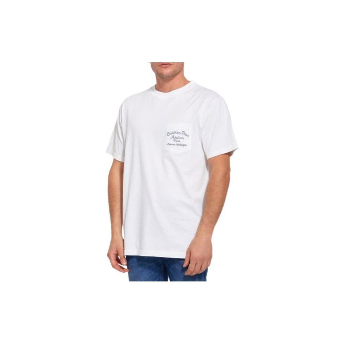 Dior Logo Pocket T-Shirt in White, Size XXL Size US XXL / EU 58 / 5 - 7 Thumbnail