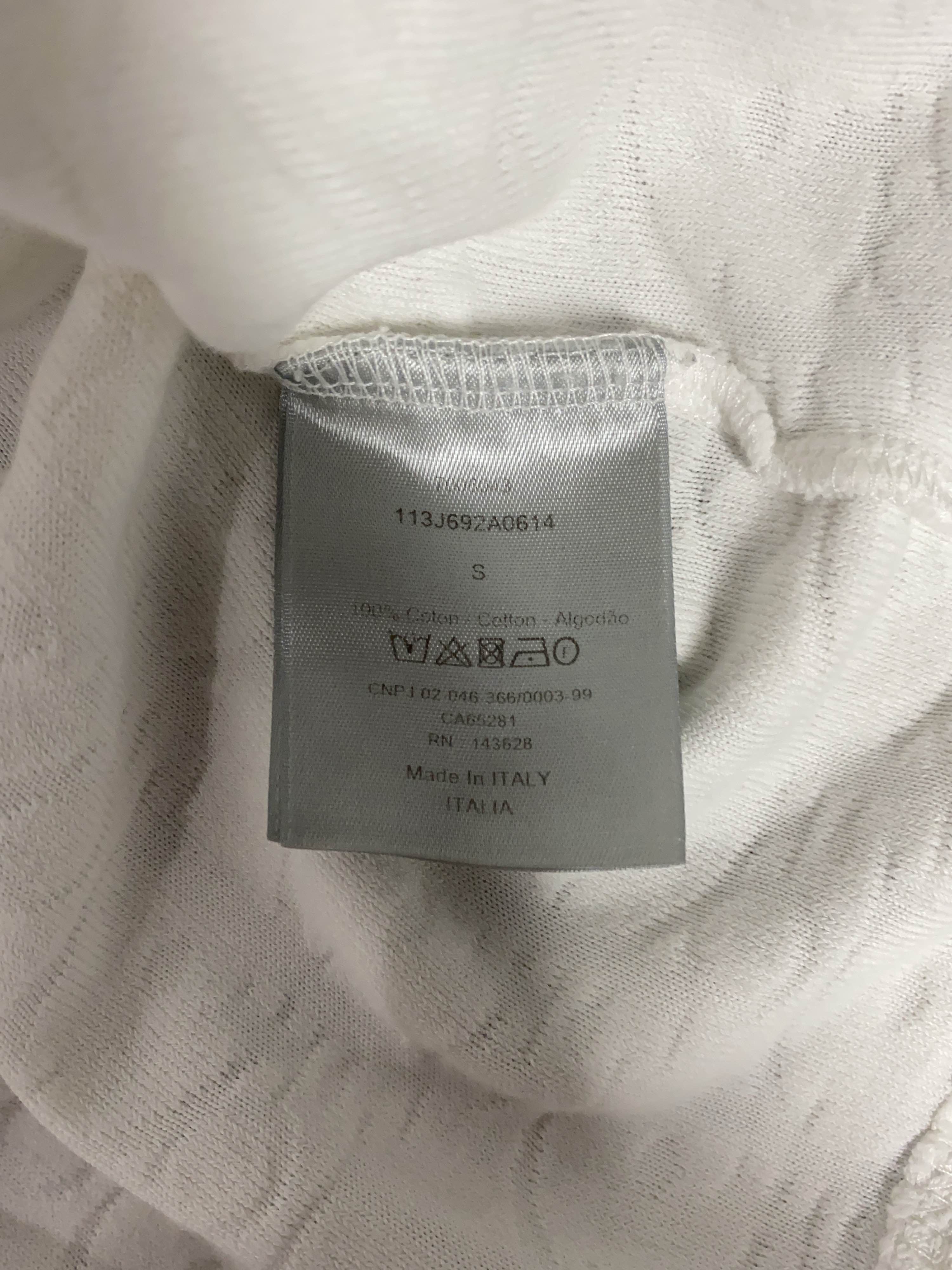 Dior White Graphic Tee in Size S Size US S / EU 44-46 / 1 - 4 Thumbnail
