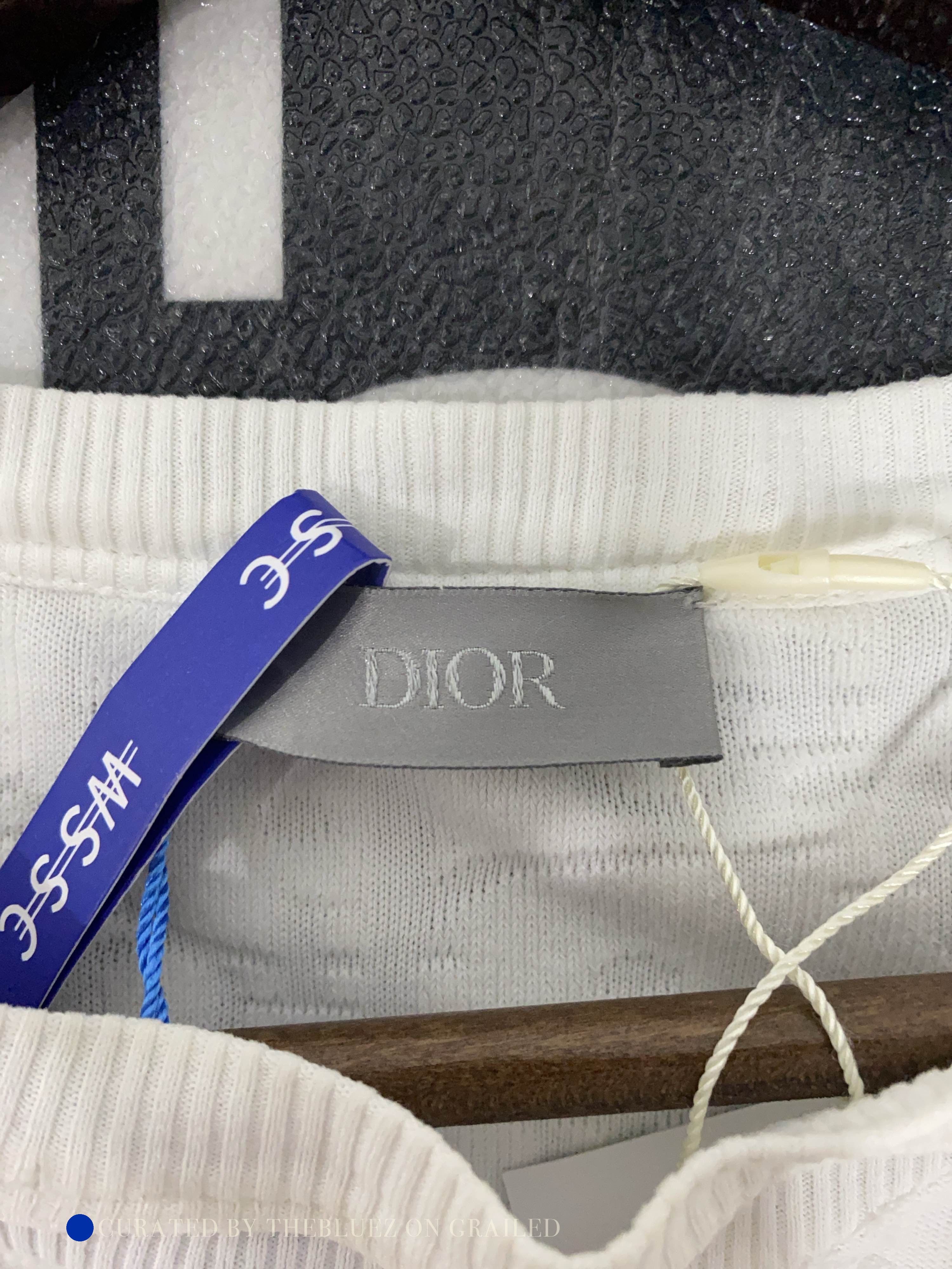 Dior White Graphic Tee in Size S Size US S / EU 44-46 / 1 - 3 Thumbnail