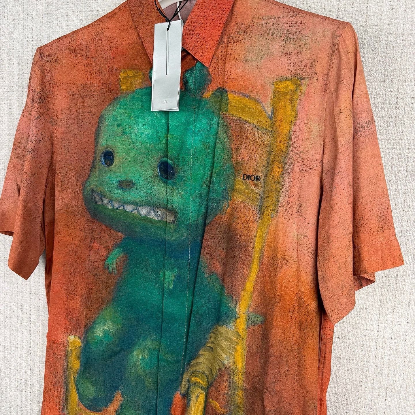 Dior Red Cartoon Print Button-Up Shirt Size US S / EU 44-46 / 1 - 6 Thumbnail