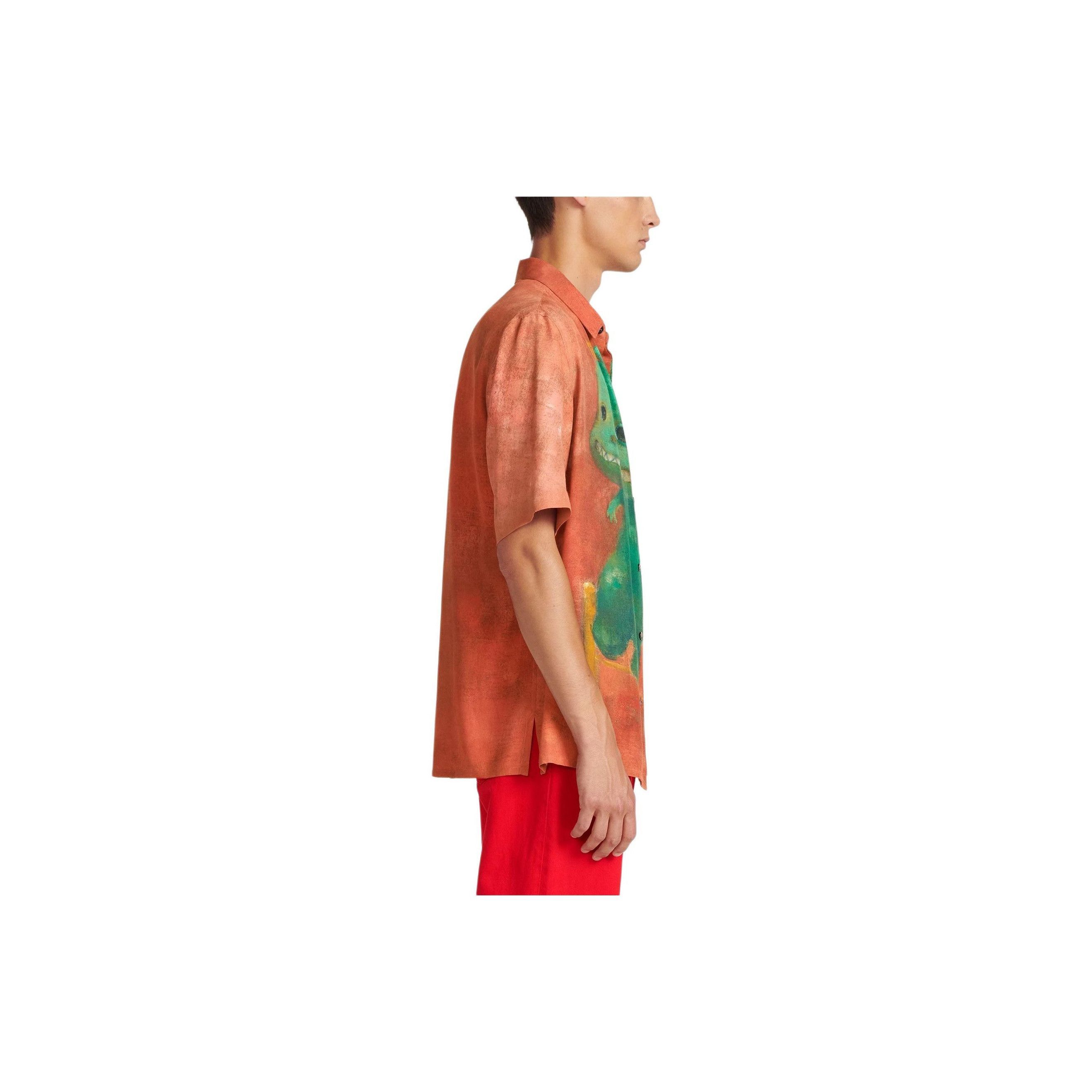 Dior Red Cartoon Print Button-Up Shirt Size US S / EU 44-46 / 1 - 10 Thumbnail