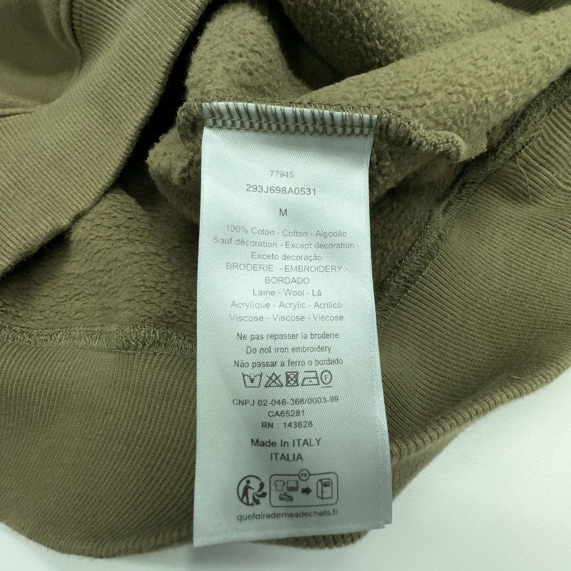 Dior Atelier Logo Hoodie in Green Size US M / EU 48-50 / 2 - 3 Thumbnail