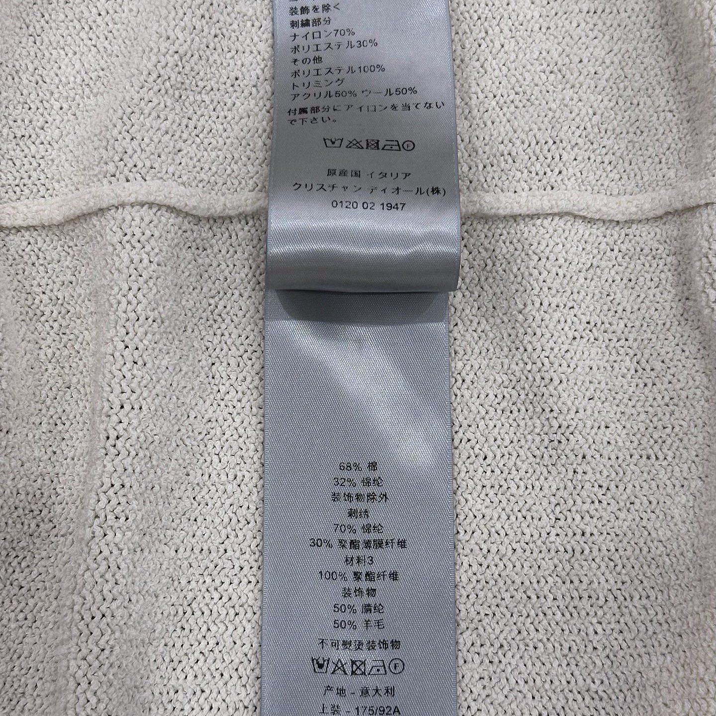 Dior Bunny Knit Polo Shirt in Beige Size US S / EU 44-46 / 1 - 8 Thumbnail