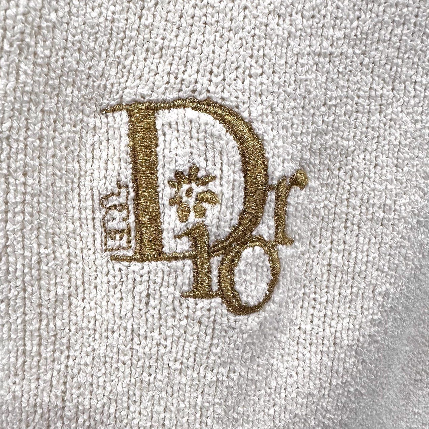 Dior Bunny Knit Polo Shirt in Beige Size US S / EU 44-46 / 1 - 6 Thumbnail