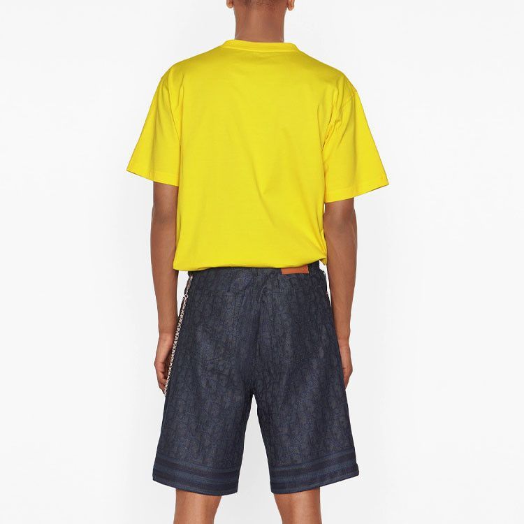 Dior Logo Embroidered T-Shirt in Bright Yellow Size US M / EU 48-50 / 2 - 8 Thumbnail