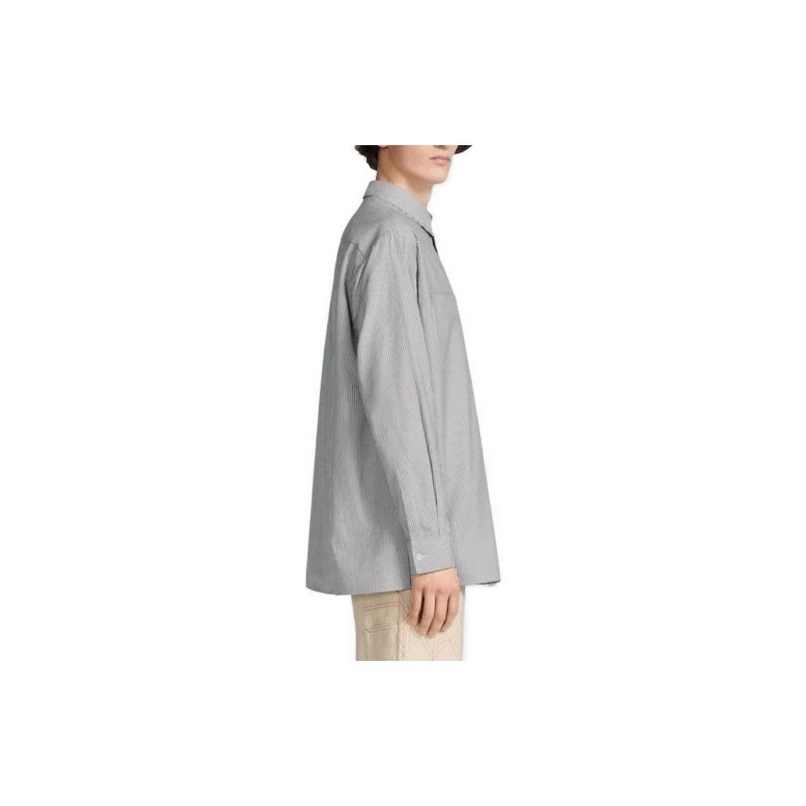 Dior Striped Gray Button-Up Shirt Size L Size US L / EU 52-54 / 3 - 8 Thumbnail