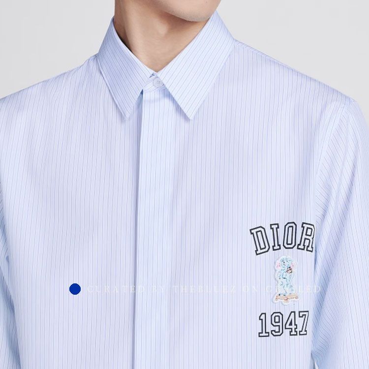 Dior Vintage Patch Striped Button-Up Shirt Size US S / EU 44-46 / 1 - 8 Thumbnail