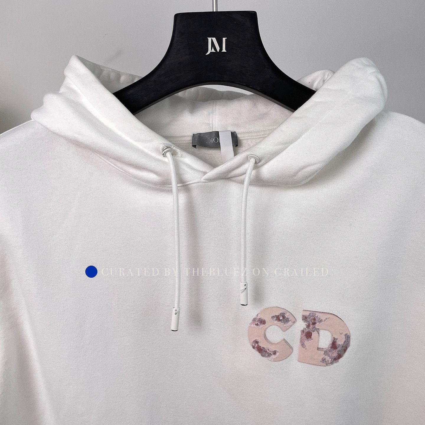 Dior CD Logo Graphic Hoodie in White Size US XL / EU 56 / 4 - 3 Thumbnail