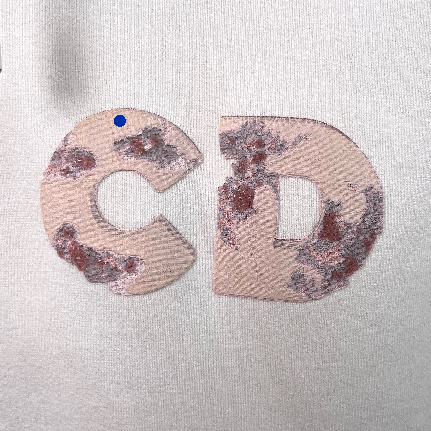 Dior CD Logo Graphic Hoodie in White Size US XL / EU 56 / 4 - 5 Thumbnail