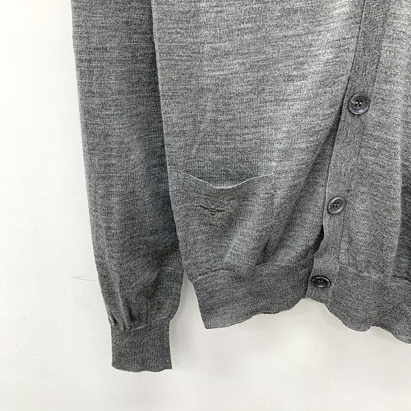 Dior Gray Bee Embroidered Wool Cardigan Size US S / EU 44-46 / 1 - 6 Thumbnail