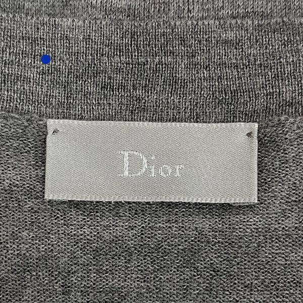 Dior Gray Bee Embroidered Wool Cardigan Size US S / EU 44-46 / 1 - 3 Thumbnail