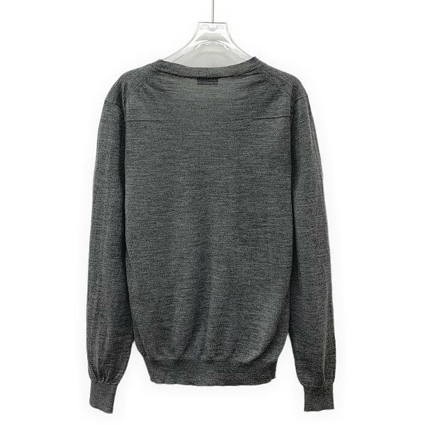 Dior Gray Bee Embroidered Wool Cardigan Size US S / EU 44-46 / 1 - 2 Thumbnail
