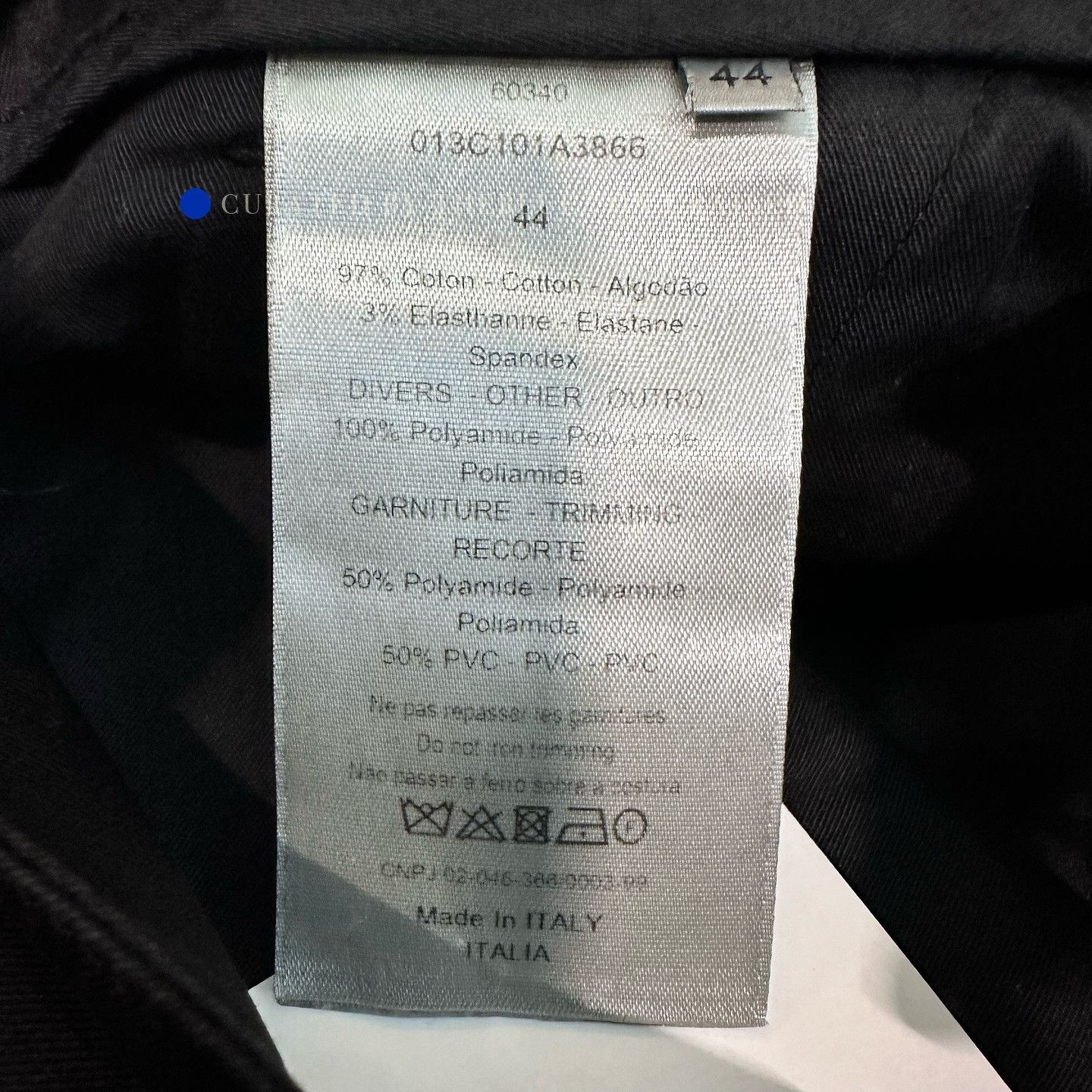 Dior Black Cotton Cargo Pants in Size 28 Size US 28 / EU 44 - 4 Thumbnail