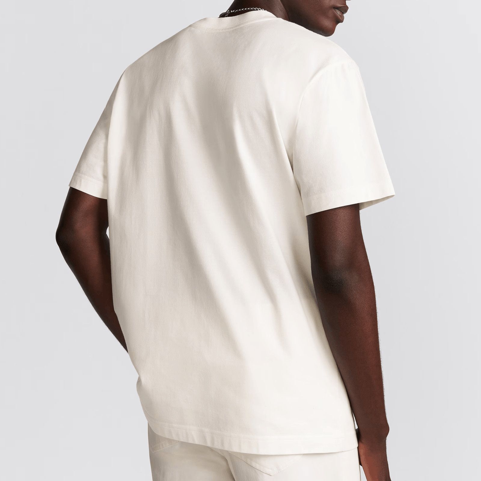 Dior Embroidered Heart Logo Tee in White Size US L / EU 52-54 / 3 - 10 Thumbnail