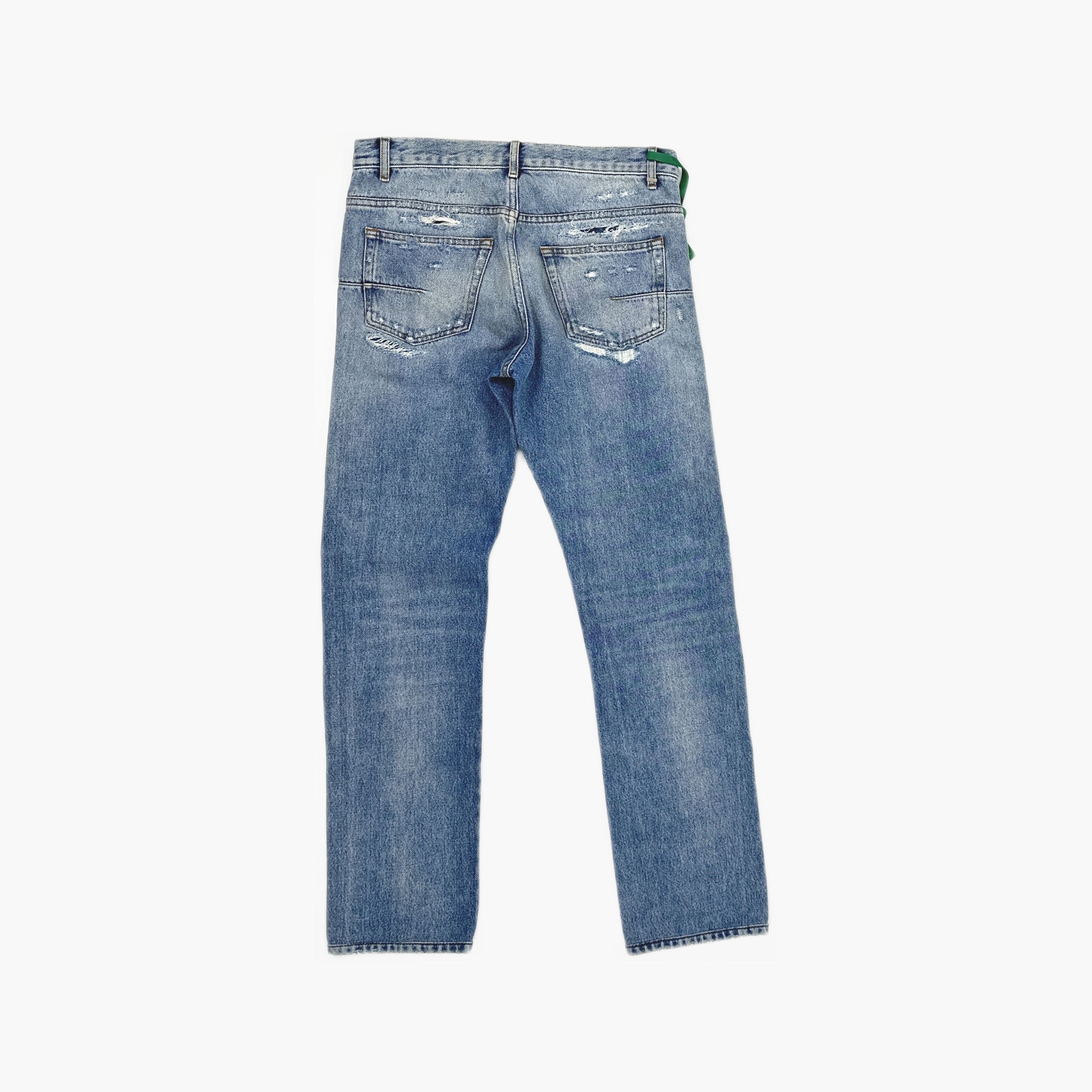 Dior Distressed Blue Denim Jeans Size US 32 / EU 48 - 2 Thumbnail