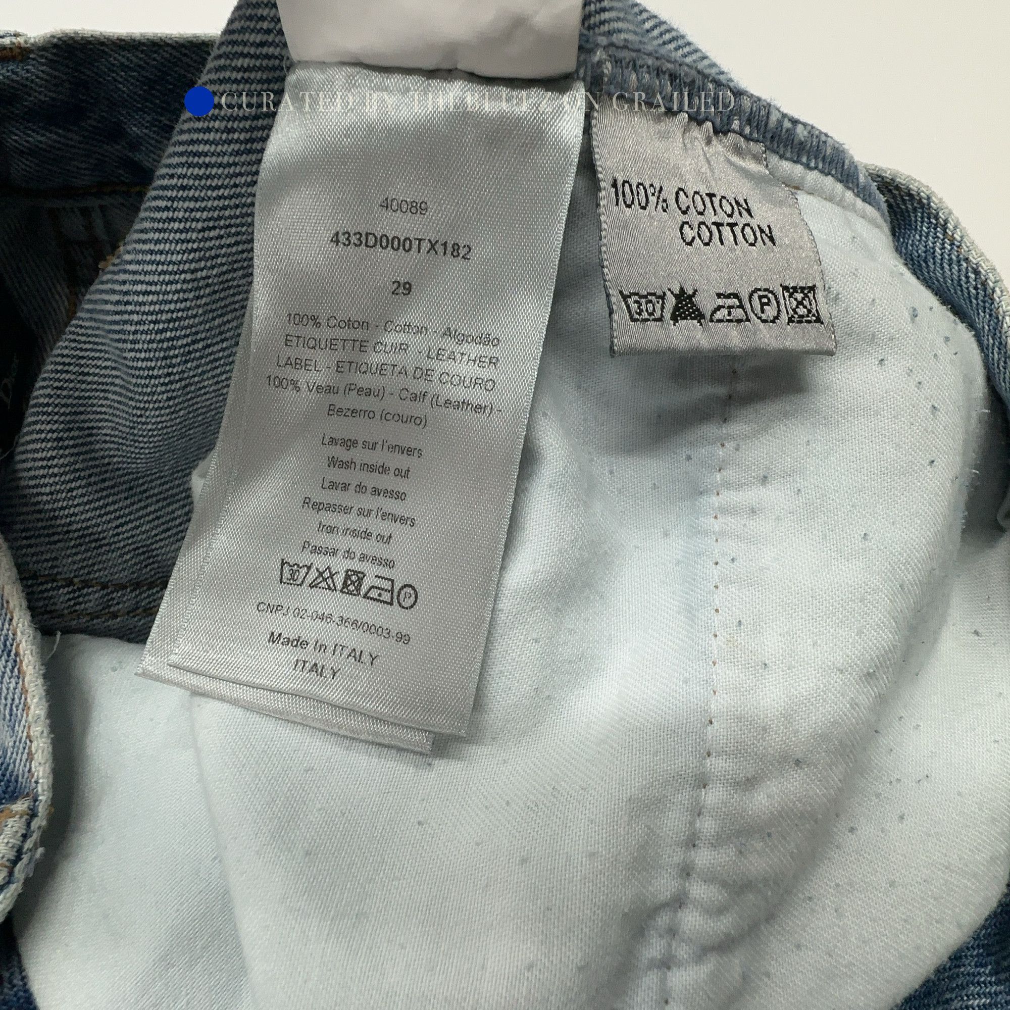 Dior Distressed Blue Denim Jeans Size US 32 / EU 48 - 3 Thumbnail