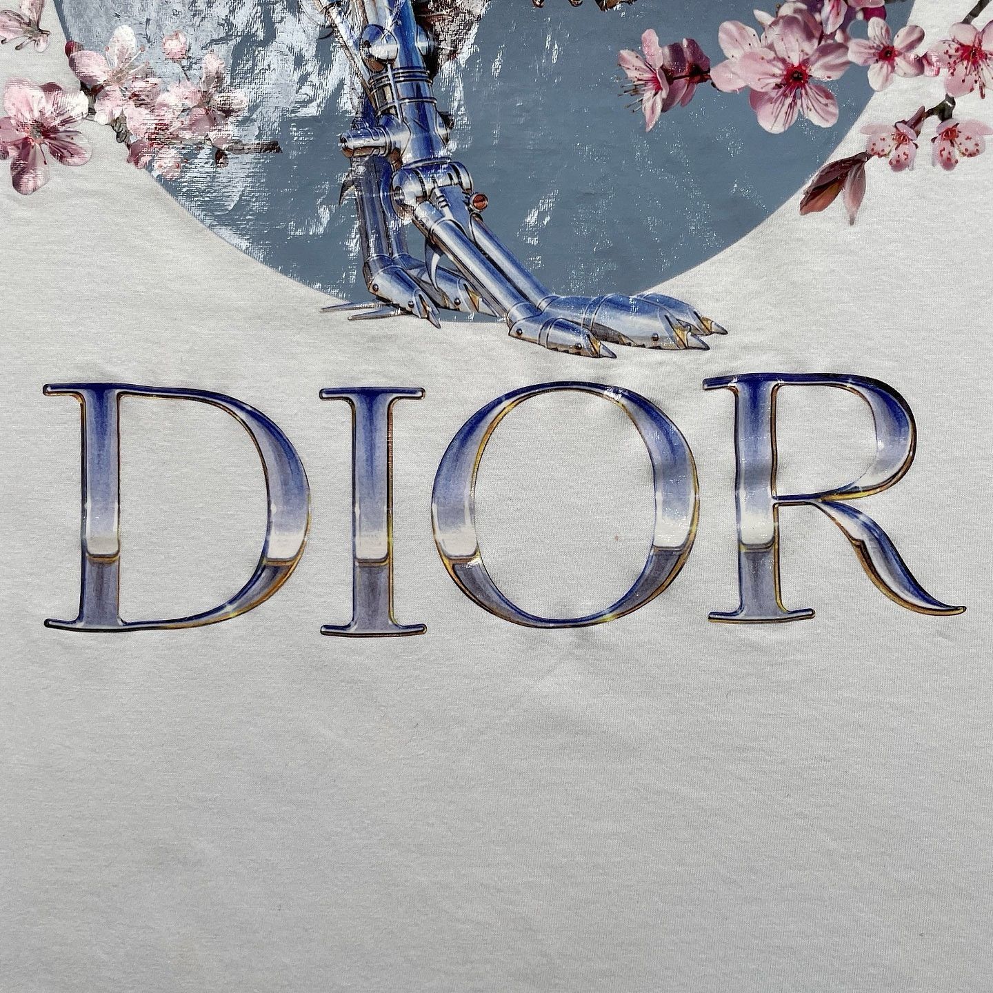 Dior Unique Dinosaur Print T-Shirt in White Size US XXL / EU 58 / 5 - 5 Thumbnail