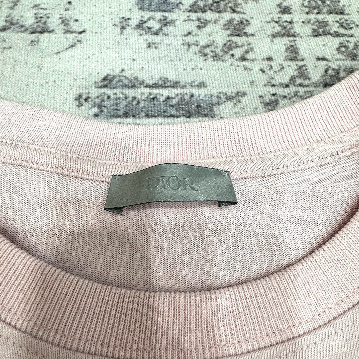 Dior Logo Embroidered Pink T-Shirt in Size L Size US L / EU 52-54 / 3 - 3 Thumbnail