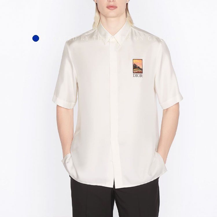 Dior Elegant White Silk Shirt in Size S Size US S / EU 44-46 / 1 - 7 Thumbnail