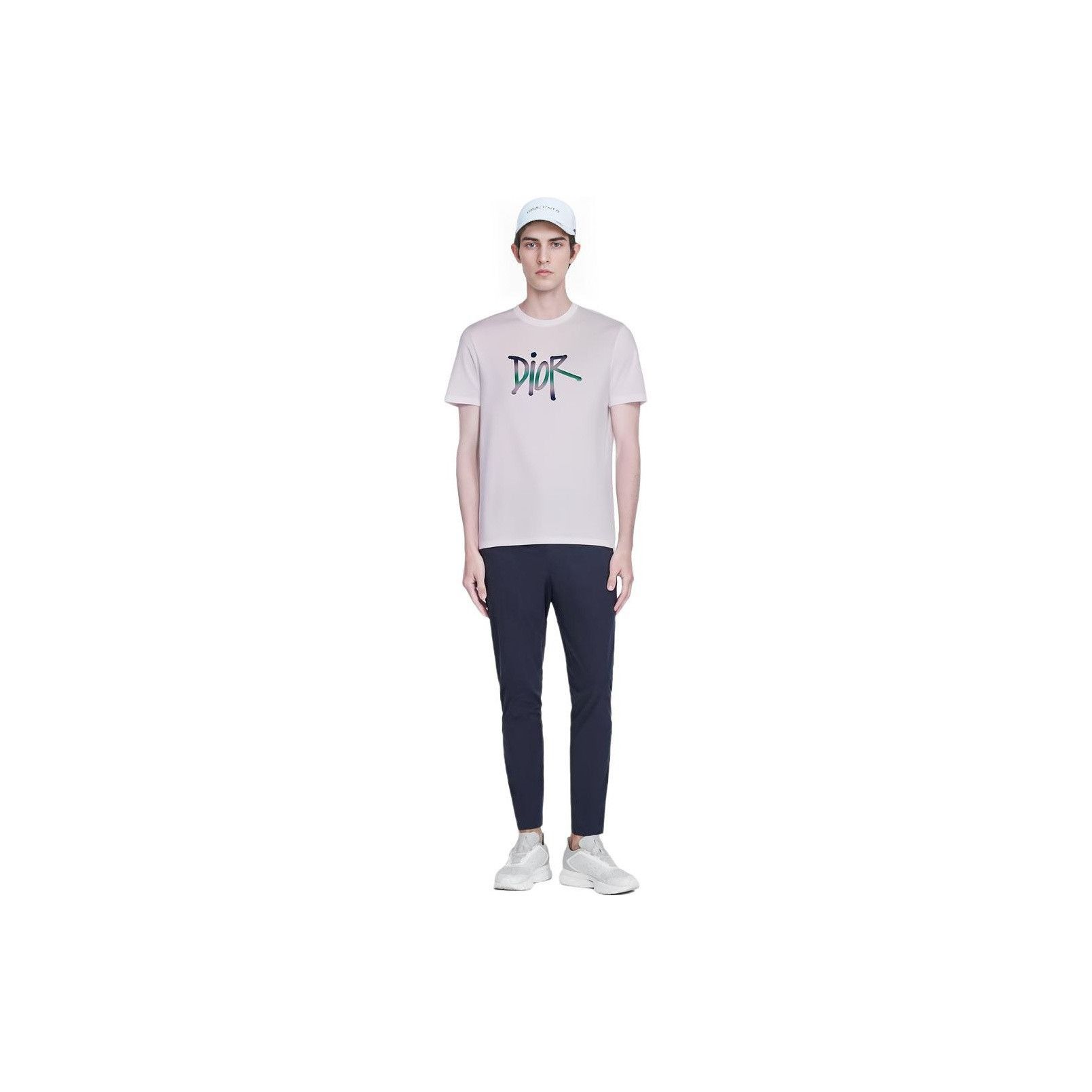 Dior Gradient Logo Tee in White, Size L Size US L / EU 52-54 / 3 - 7 Thumbnail