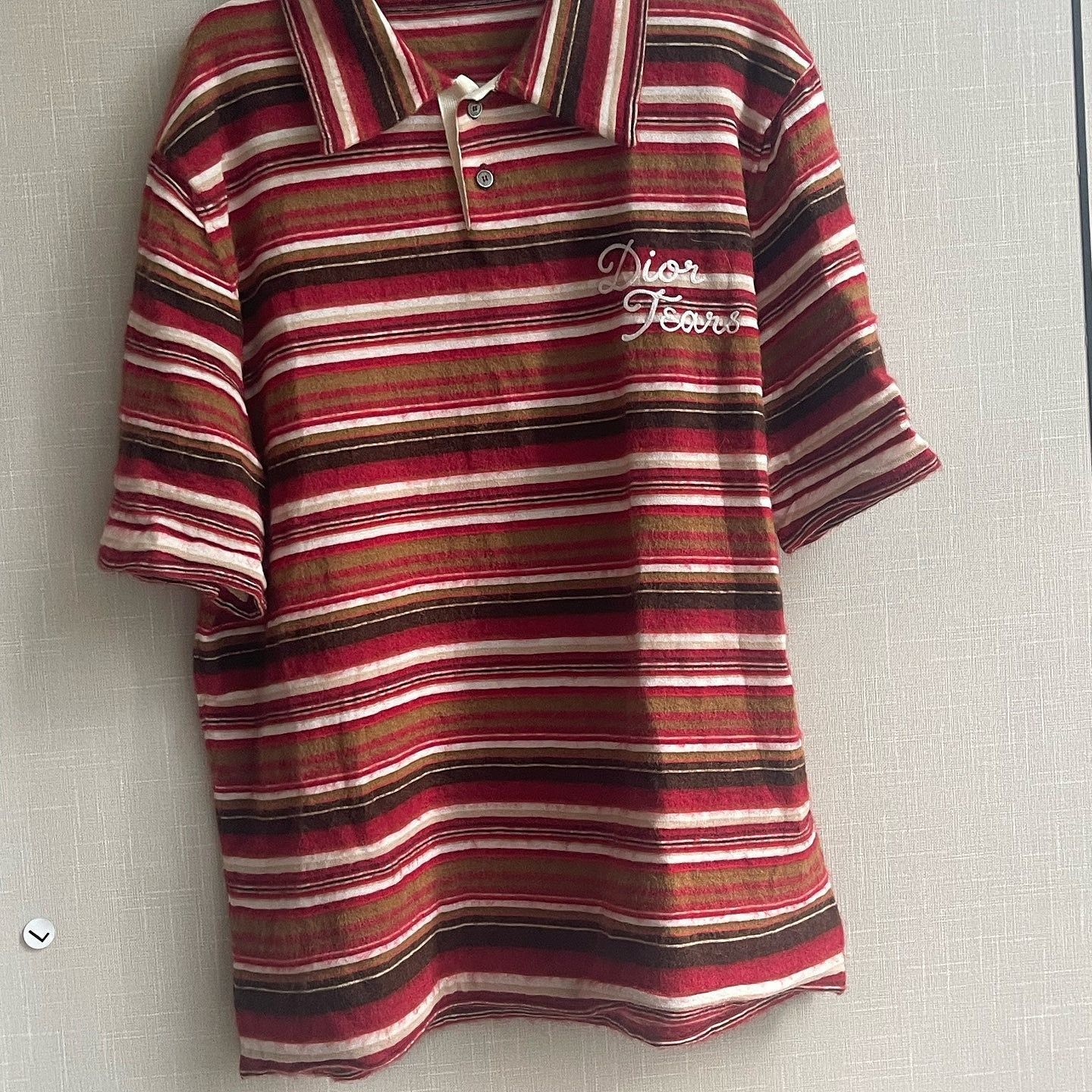 Dior Striped Multi-Color Polo Shirt Size US L / EU 52-54 / 3 - 6 Thumbnail
