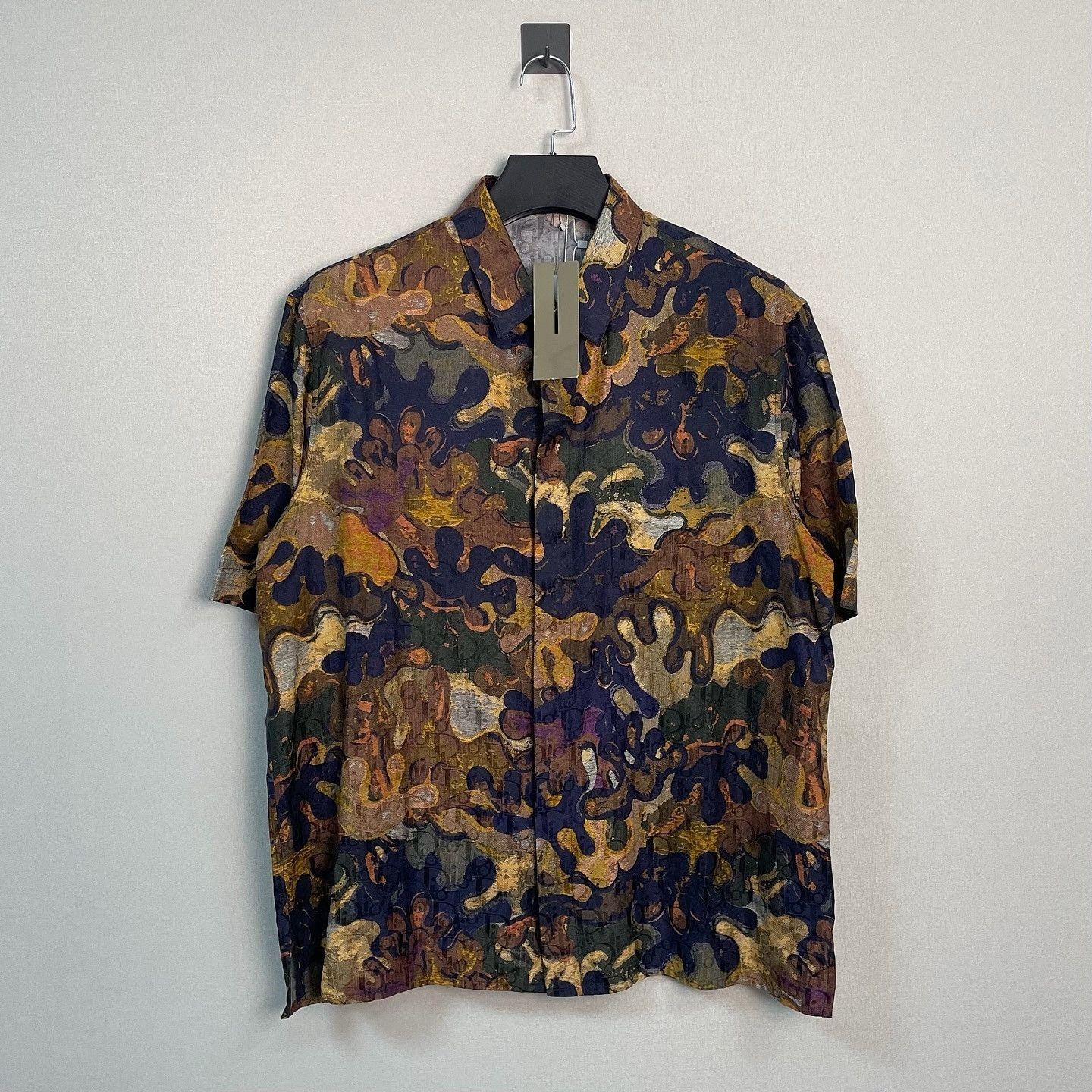 Dior Multicolor Silk Blend Button-Up Shirt Size US L / EU 52-54 / 3 - 6 Thumbnail