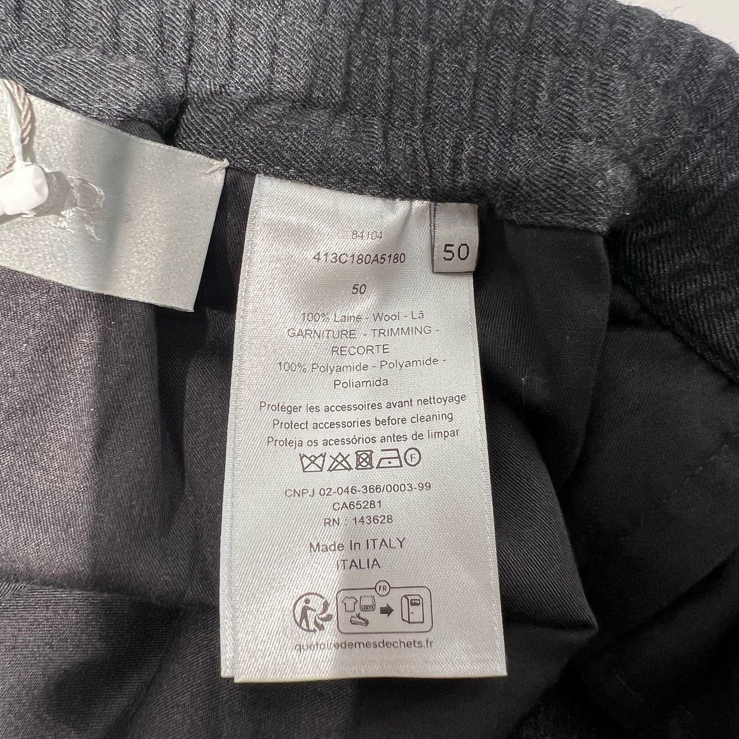 Dior Elegant Gray Wool Casual Pants Size US 34 / EU 50 - 4 Thumbnail
