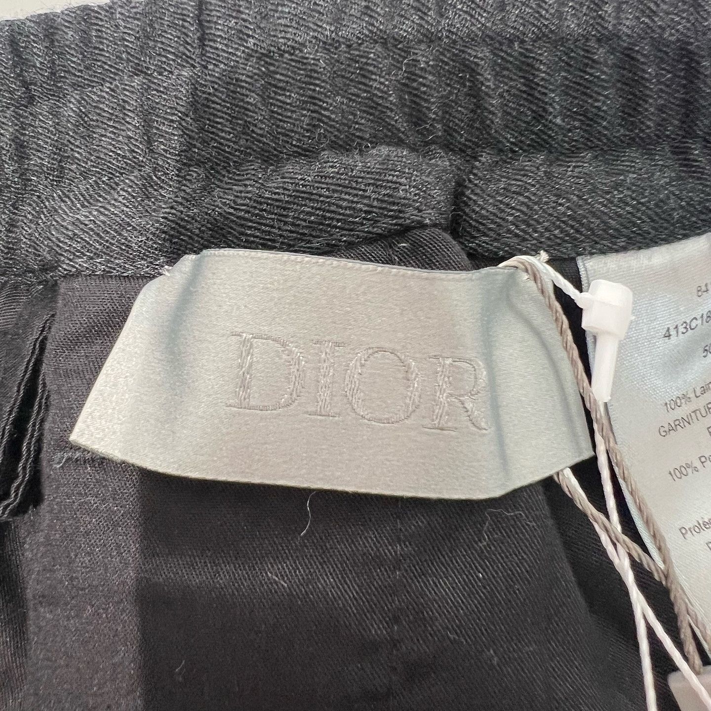 Dior Elegant Gray Wool Casual Pants Size US 34 / EU 50 - 3 Thumbnail