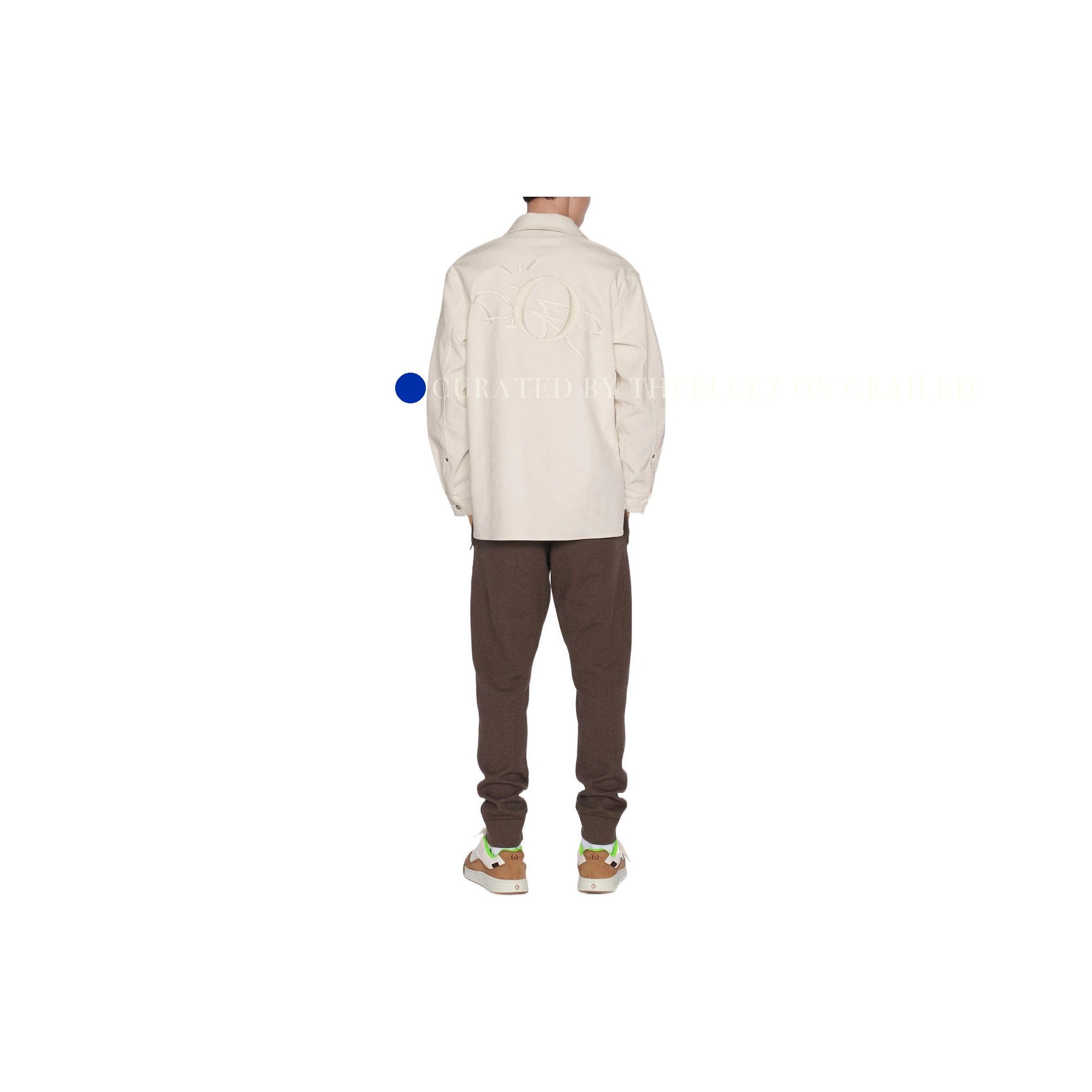 Dior Logo Embroidered Shirt in Beige Size US M / EU 48-50 / 2 - 8 Thumbnail
