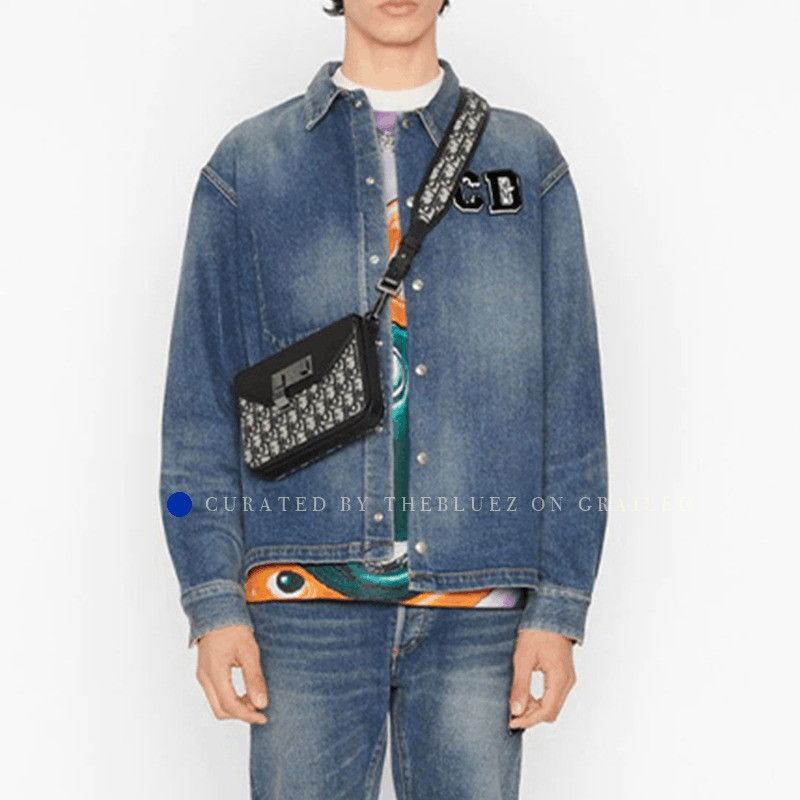 Dior Logo Patch Denim Jacket in Blue Size US M / EU 48-50 / 2 - 7 Thumbnail