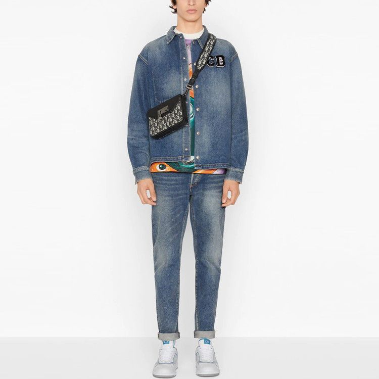 Dior Logo Patch Denim Jacket in Blue Size US M / EU 48-50 / 2 - 6 Thumbnail