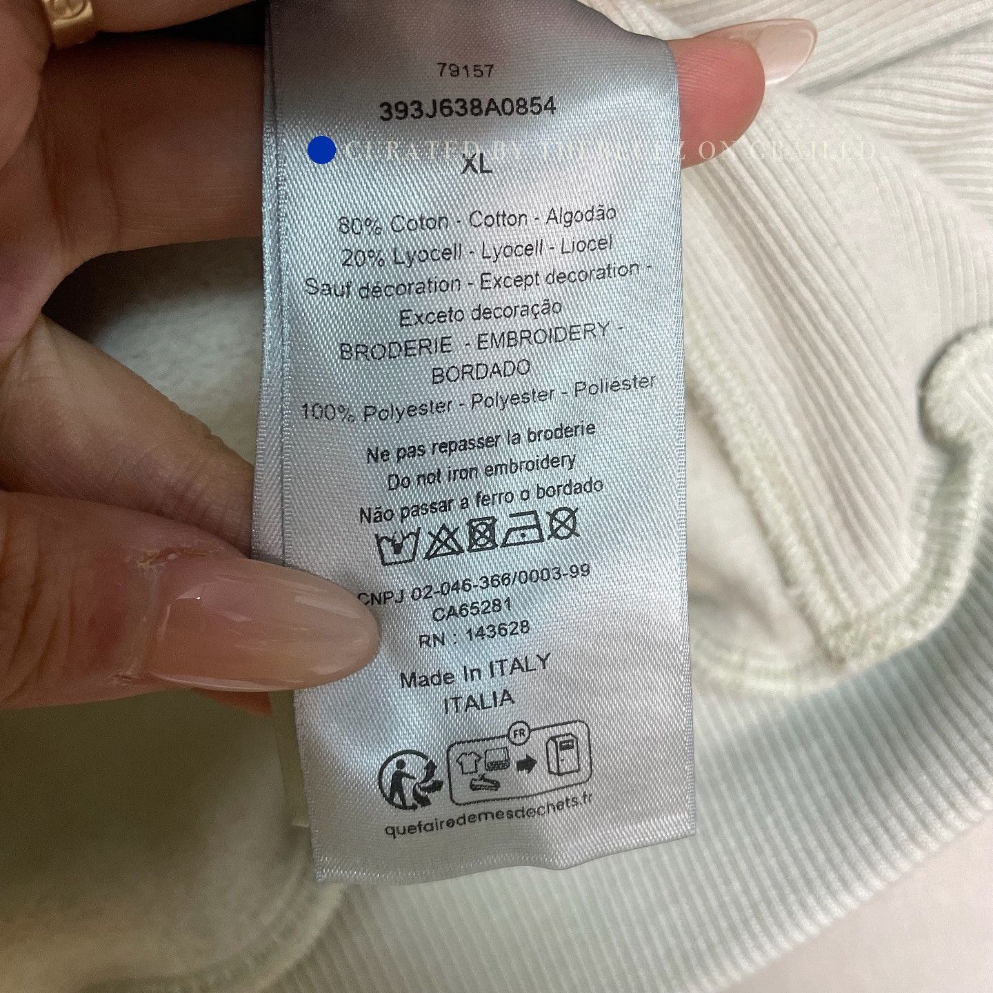 Dior Logo Embroidered Sleeveless Hoodie in Green Size US XL / EU 56 / 4 - 4 Thumbnail