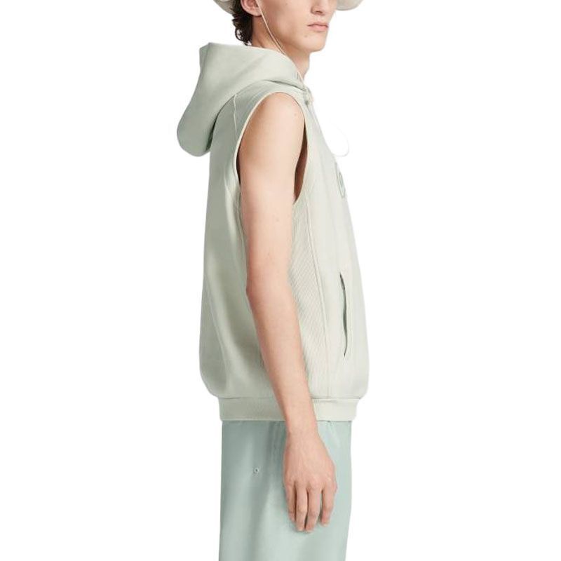 Dior Logo Embroidered Sleeveless Hoodie in Green Size US XL / EU 56 / 4 - 9 Thumbnail