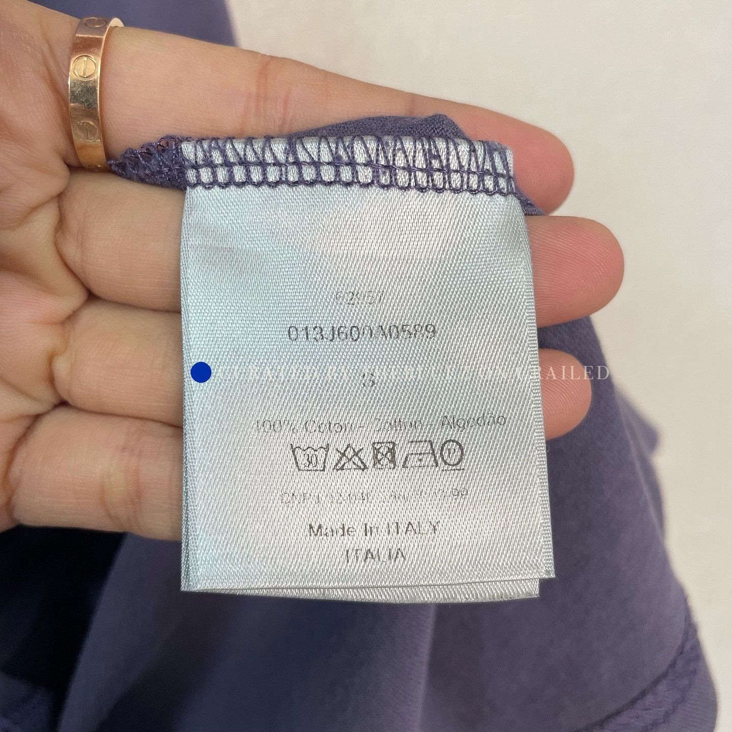 Dior CD Logo Cotton Tee in Purple Size US S / EU 44-46 / 1 - 4 Thumbnail