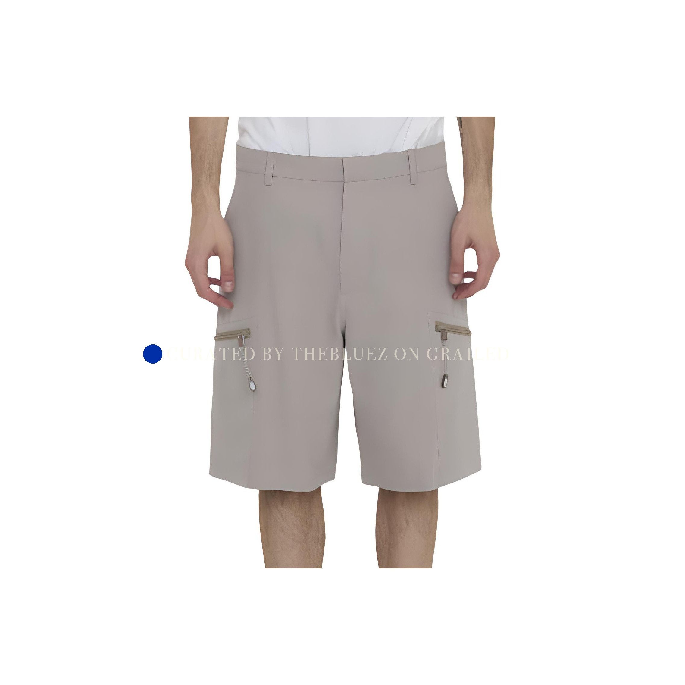Dior Slim Fit Beige Zip Pocket Shorts Size US 36 / EU 52 - 3 Thumbnail