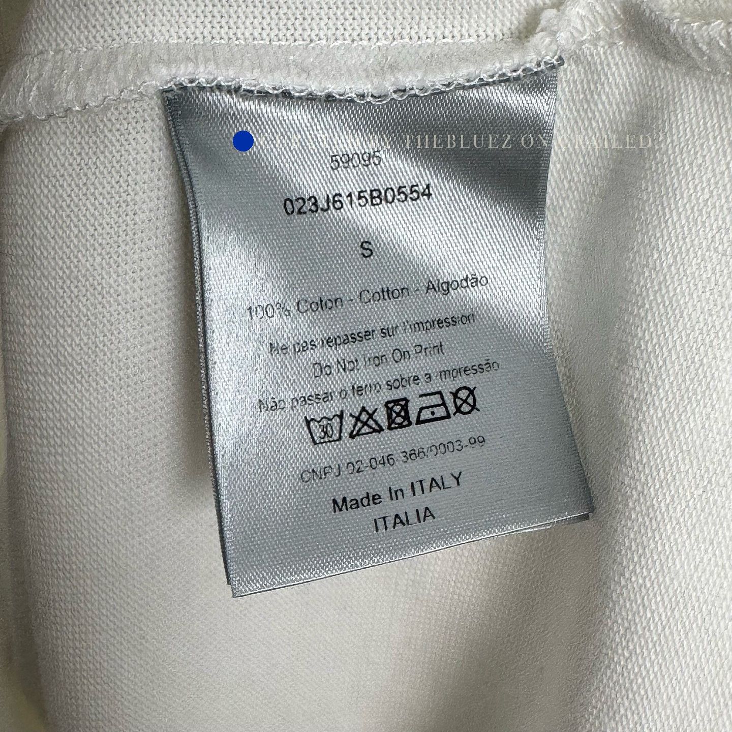 Dior Limited Edition Logo T-Shirt in White Size US S / EU 44-46 / 1 - 4 Thumbnail