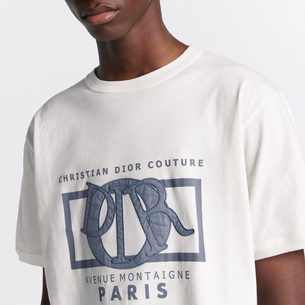 Dior Stylish Logo Graphic T-Shirt in White Size US L / EU 52-54 / 3 - 11 Thumbnail