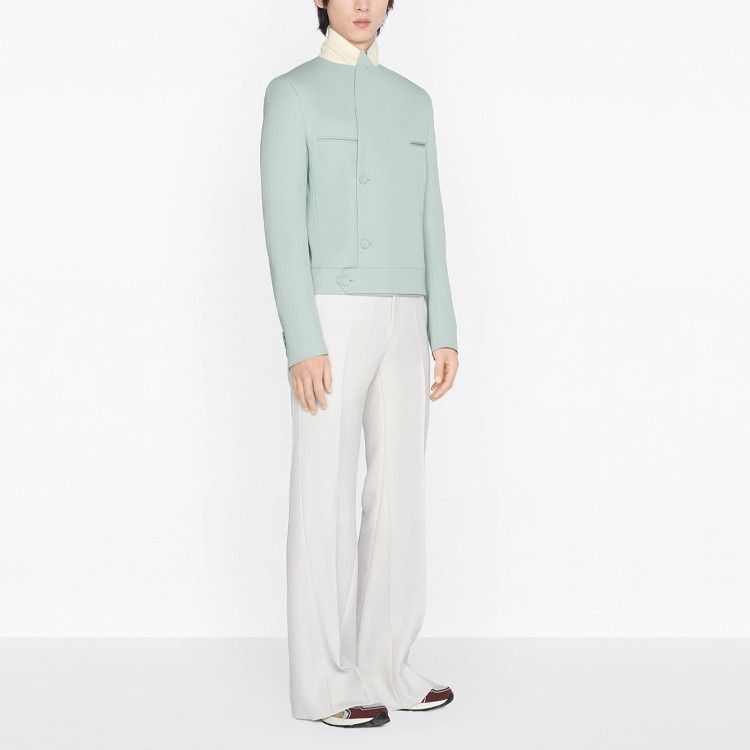 Dior Mint Green Wool Blazer Size US M / EU 48-50 / 2 - 7 Thumbnail