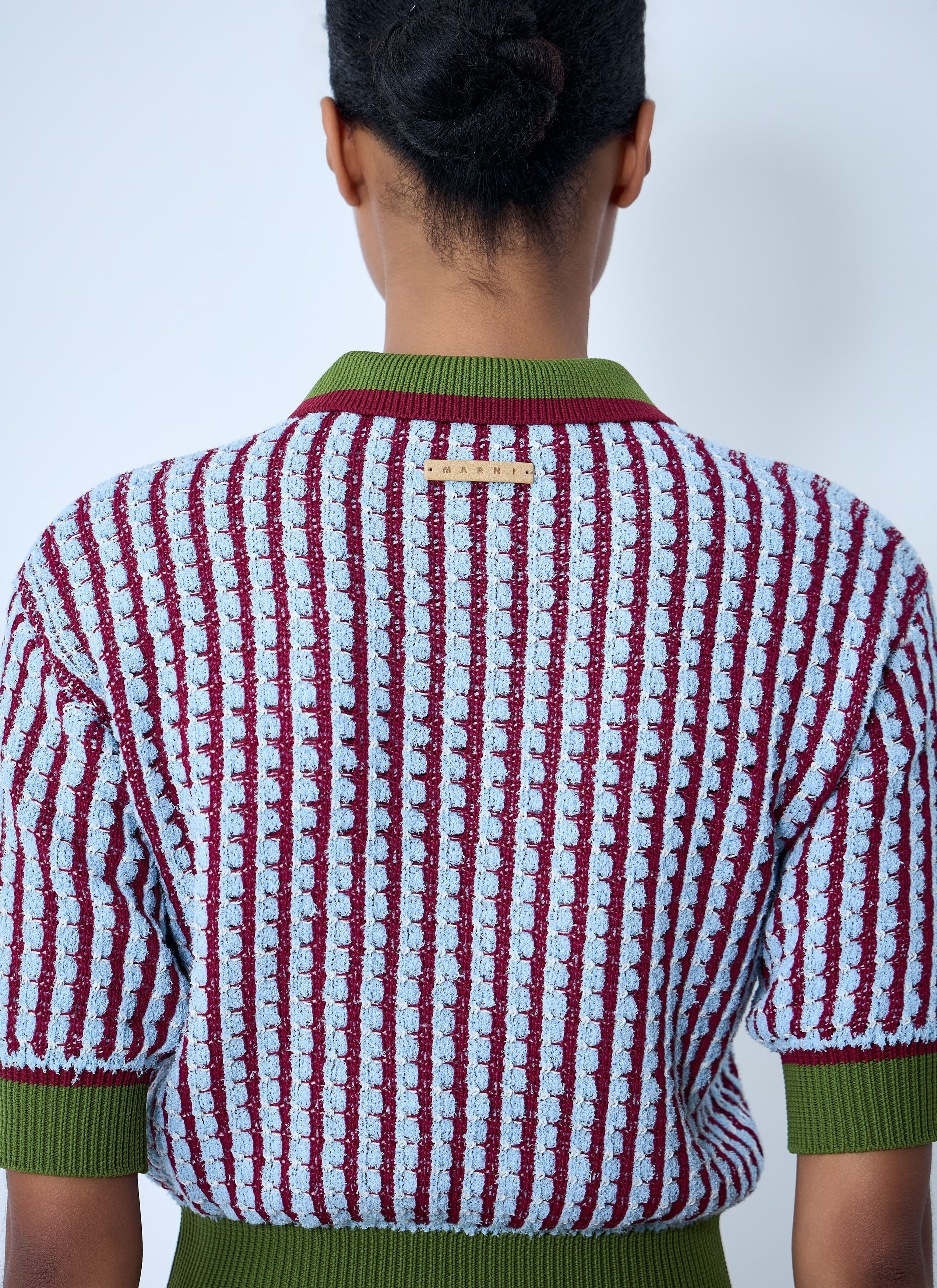 Marni Textured Knit Polo Sweater Size M / US 6-8 / IT 42-44 - 6 Thumbnail
