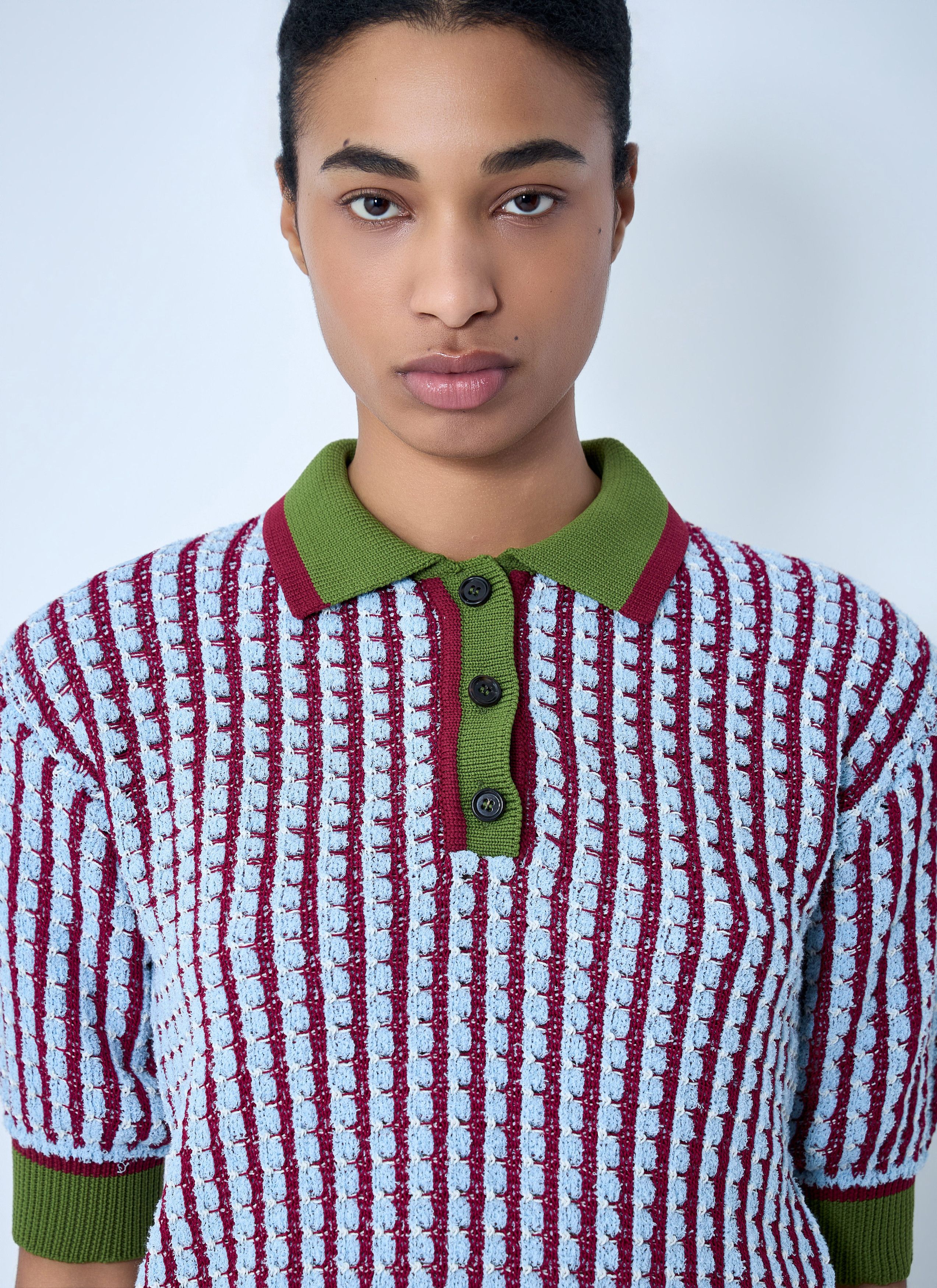 Marni Textured Knit Polo Sweater Size M / US 6-8 / IT 42-44 - 5 Thumbnail