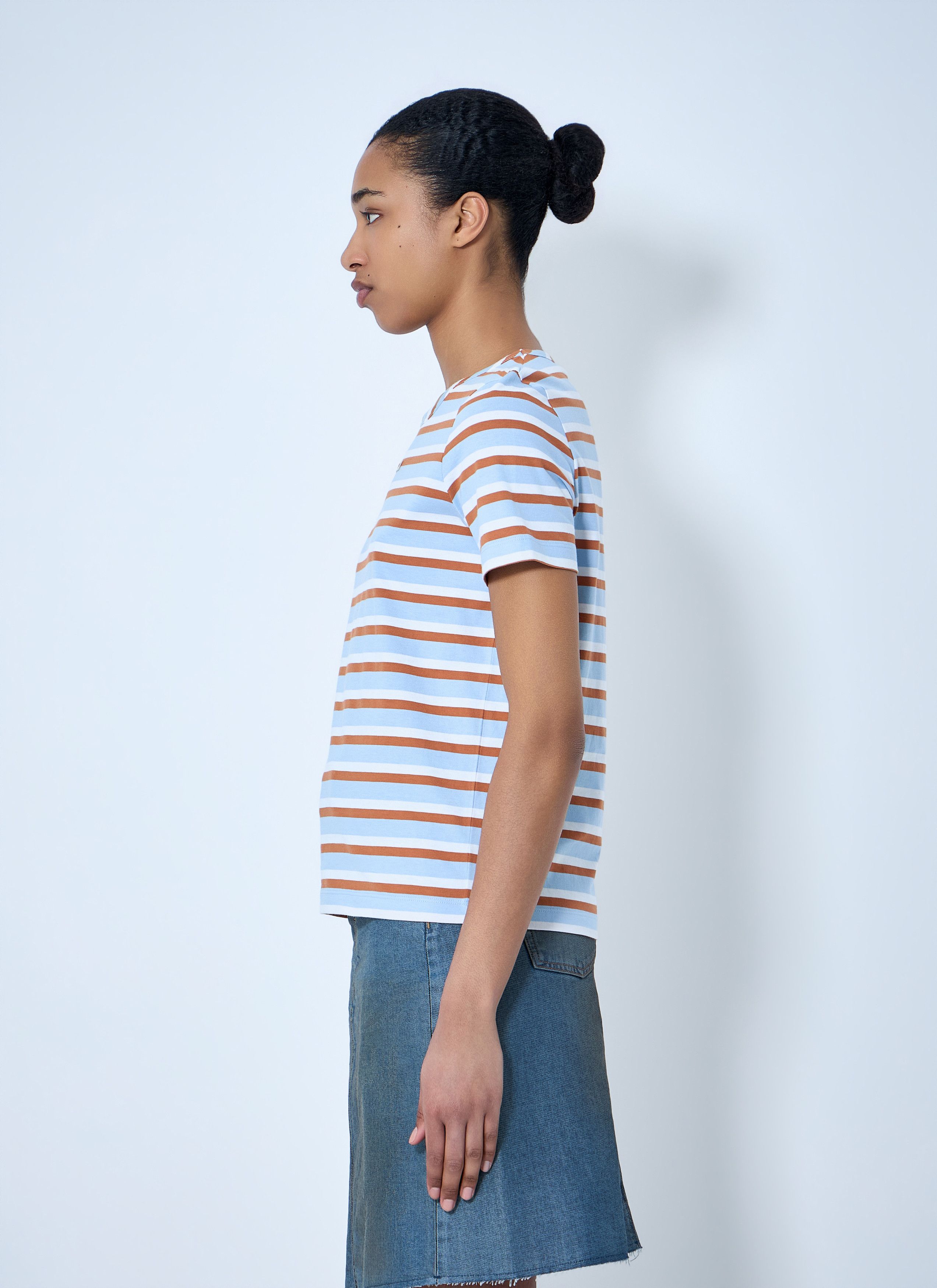 Marni Striped Cotton Jersey T-Shirt Size M / US 6-8 / IT 42-44 - 3 Thumbnail