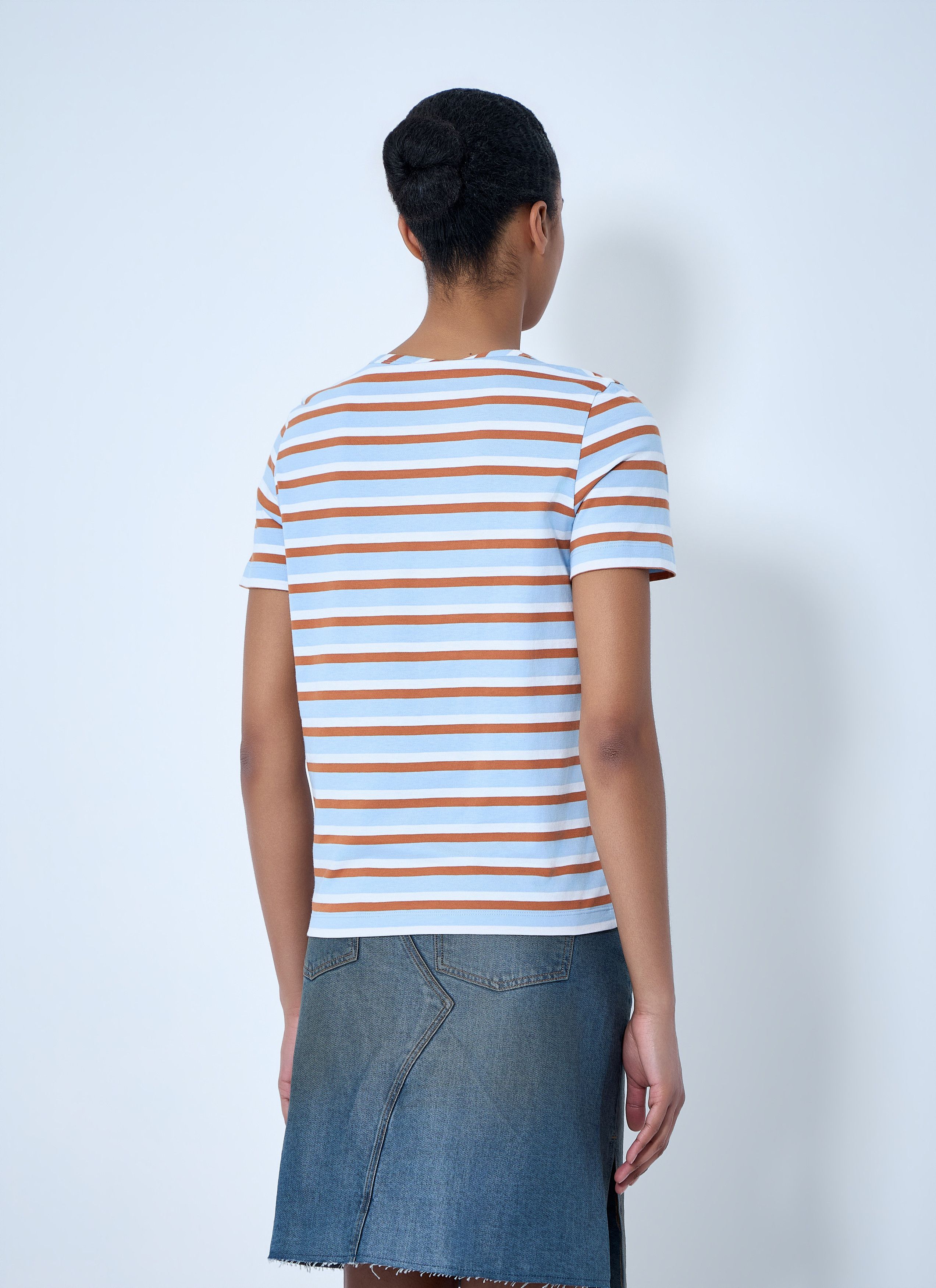 Marni Striped Cotton Jersey T-Shirt Size M / US 6-8 / IT 42-44 - 4 Thumbnail