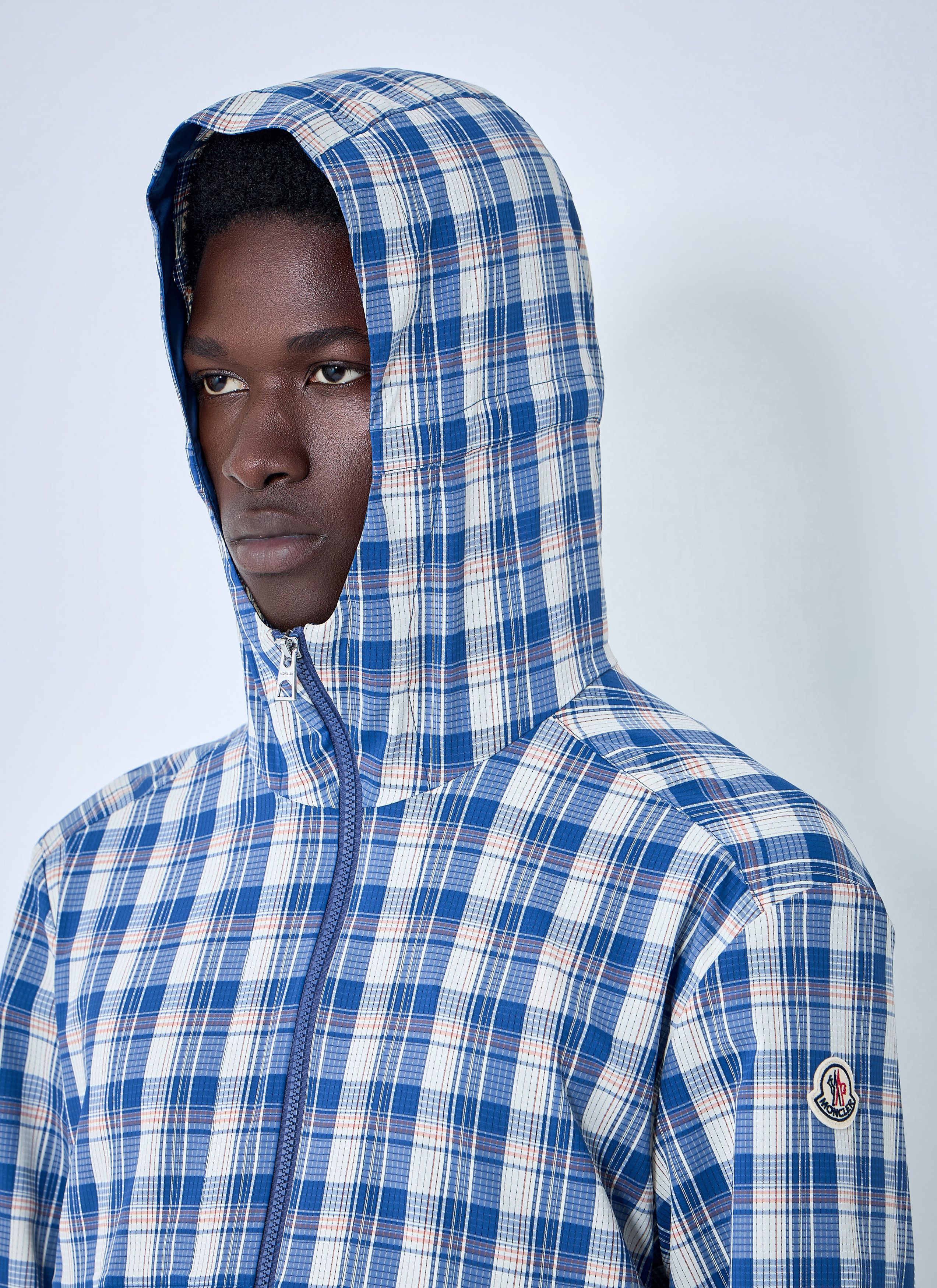 Moncler Natisone Check Hooded Jacket Size US L / EU 52-54 / 3 - 5 Thumbnail