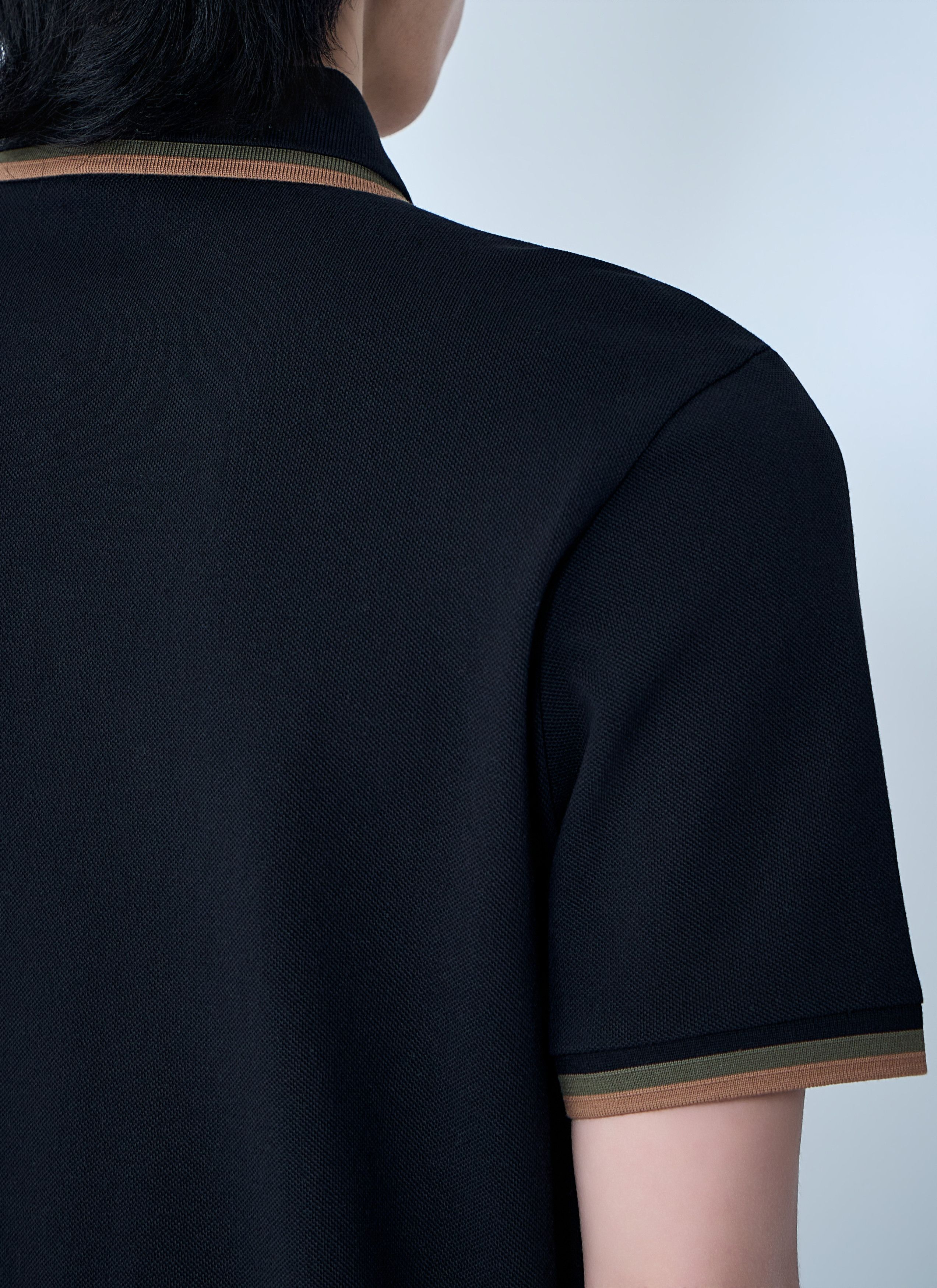 Moncler Polo Shirt with Ribbed Trims Size US L / EU 52-54 / 3 - 6 Thumbnail