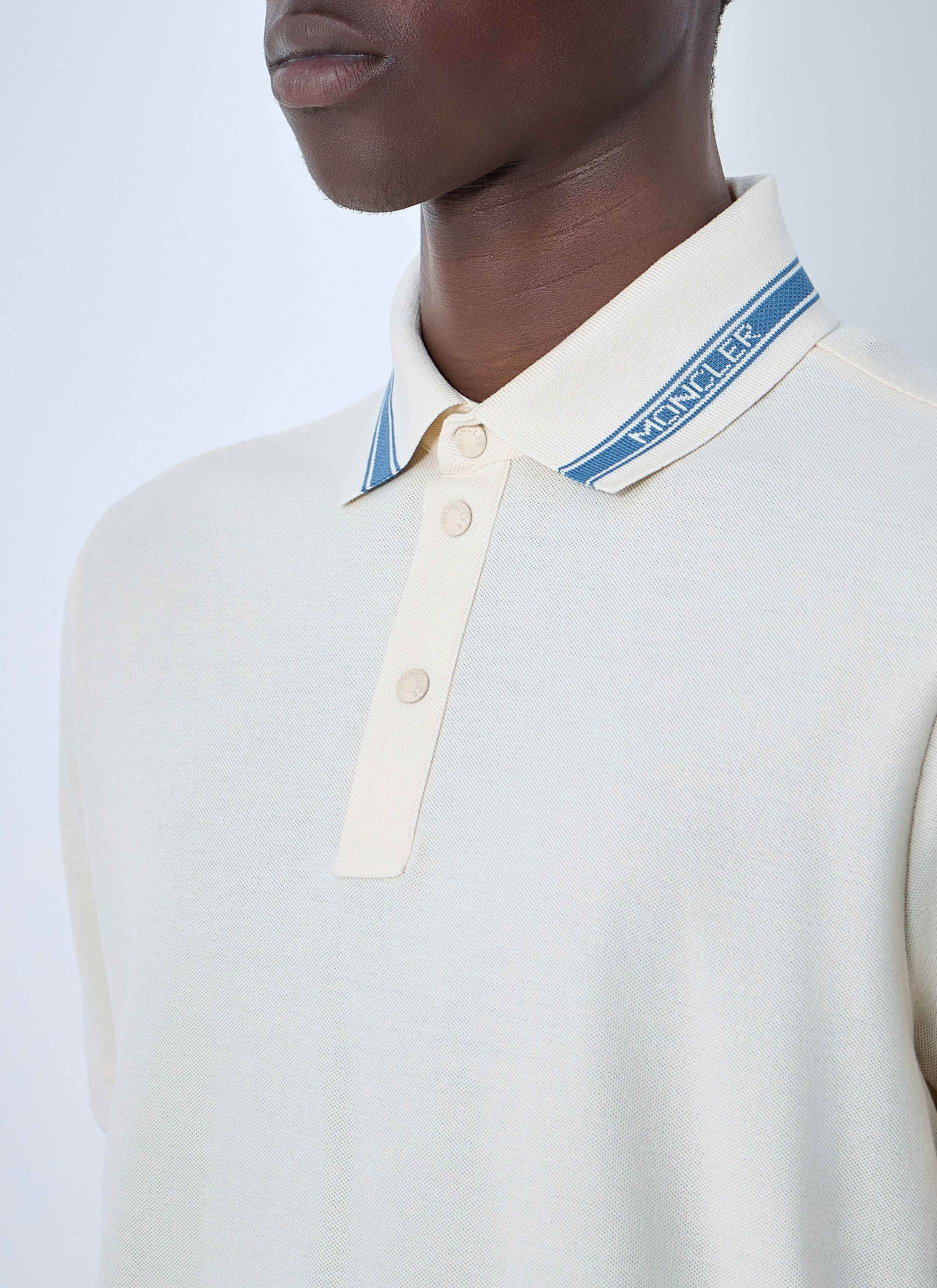 Moncler Polo Shirt with Contrast Collar Size US M / EU 48-50 / 2 - 5 Thumbnail