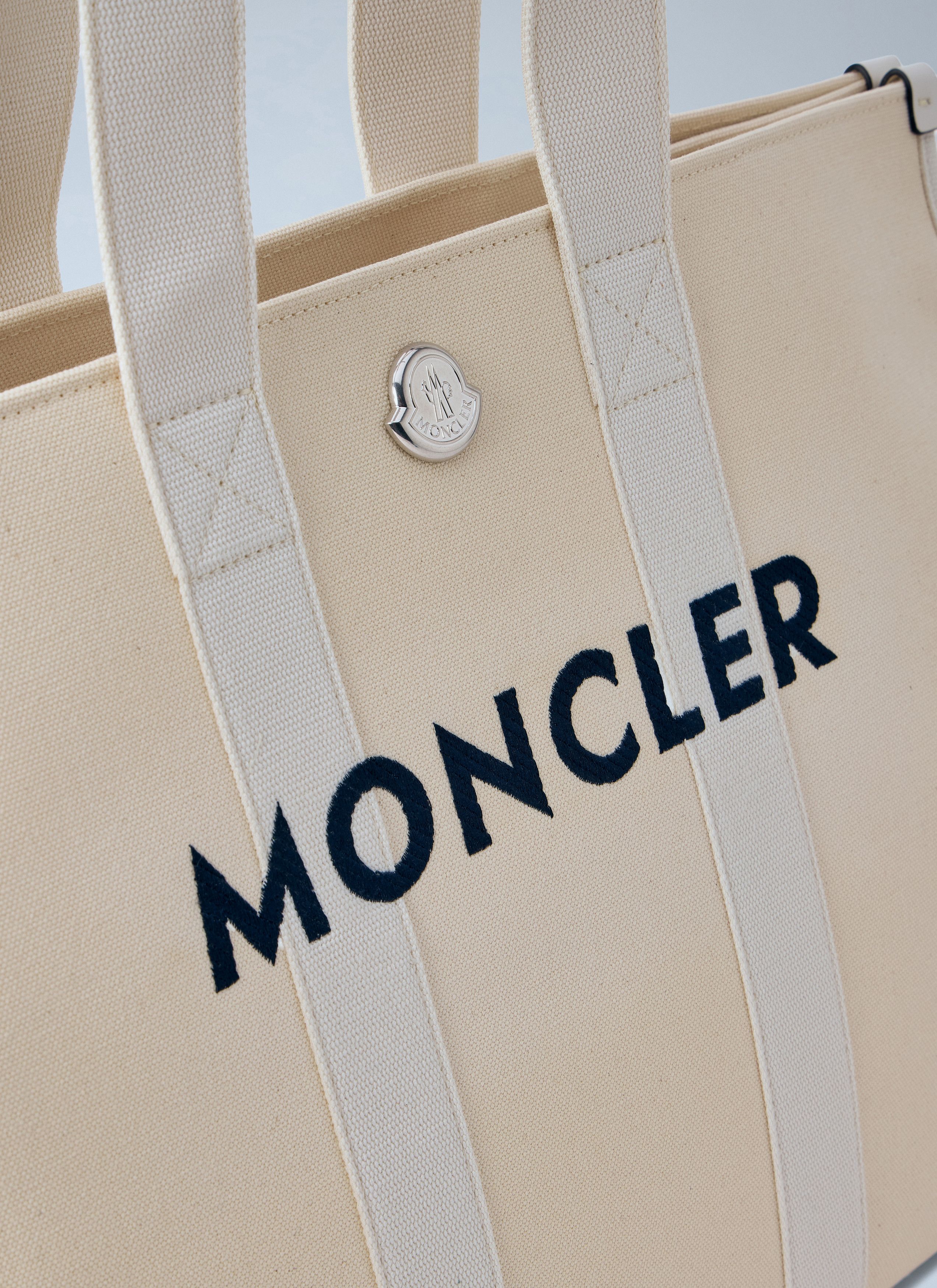 Moncler Canvas Logo Tote Bag Size ONE SIZE - 4 Thumbnail
