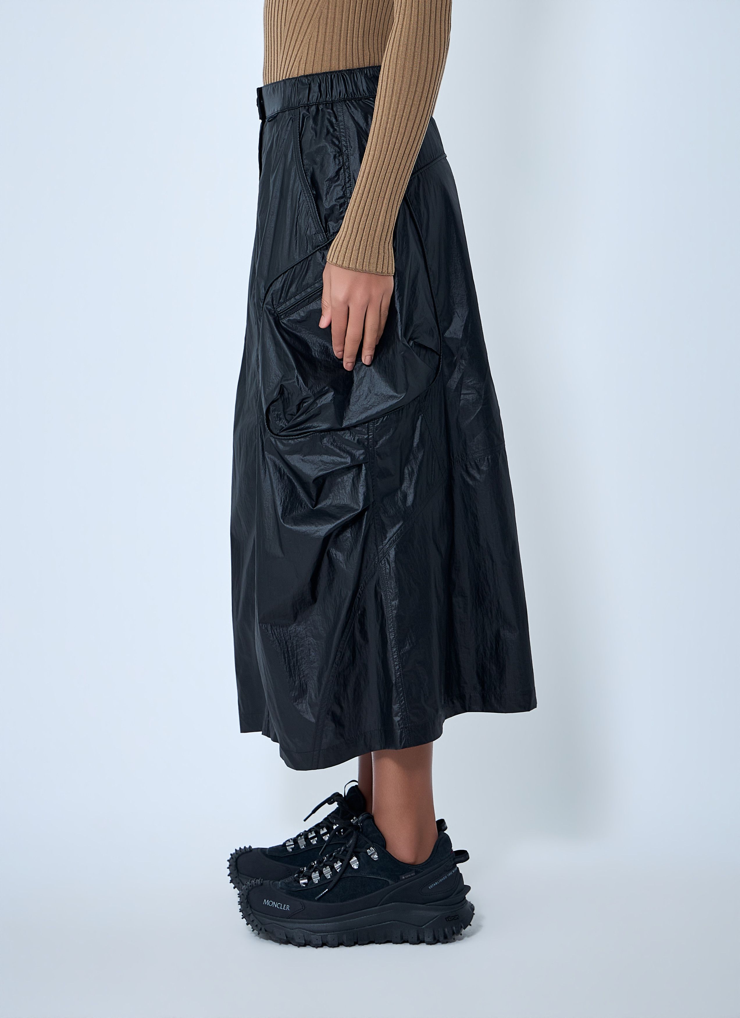 Moncler Technical Midi Skirt Size 28" / US 6 / IT 42 - 3 Thumbnail