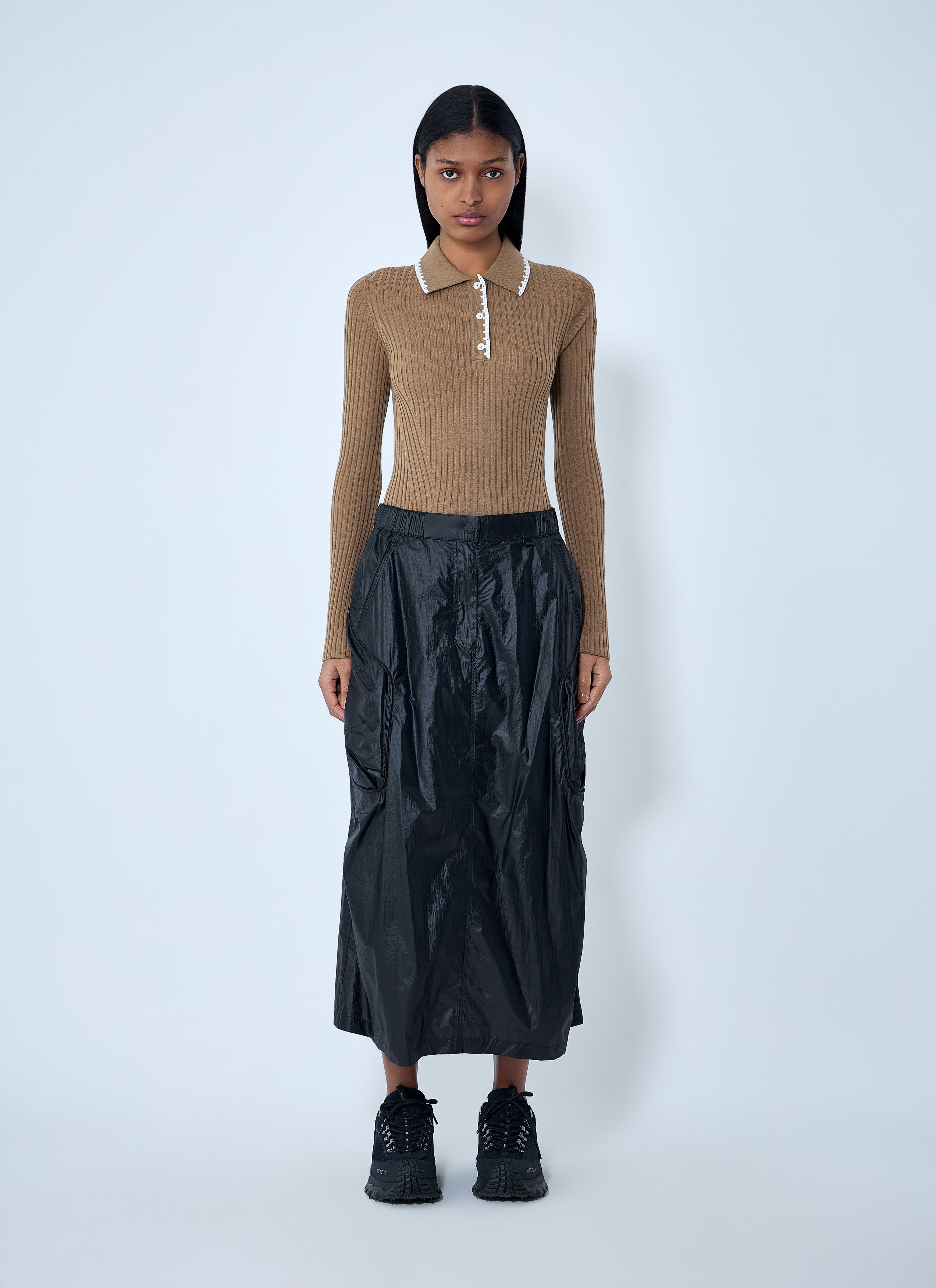 Moncler Technical Midi Skirt Size 28" / US 6 / IT 42 - 2 Thumbnail