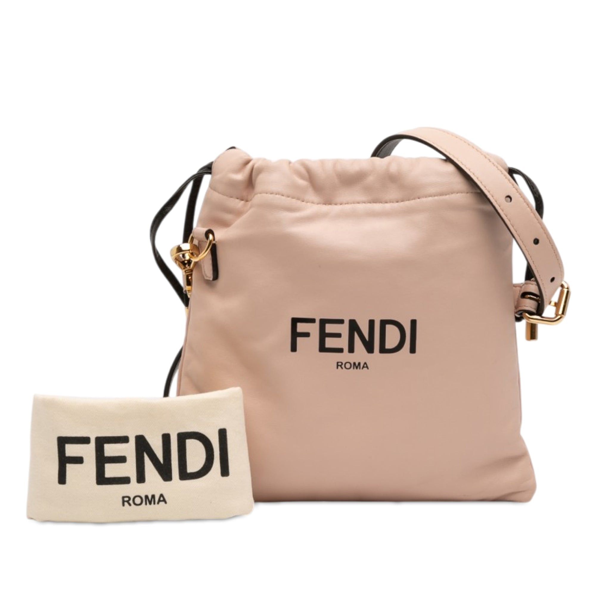 Fendi Small Calfskin Roma Drawstring Crossbody Size ONE SIZE - 7 Thumbnail